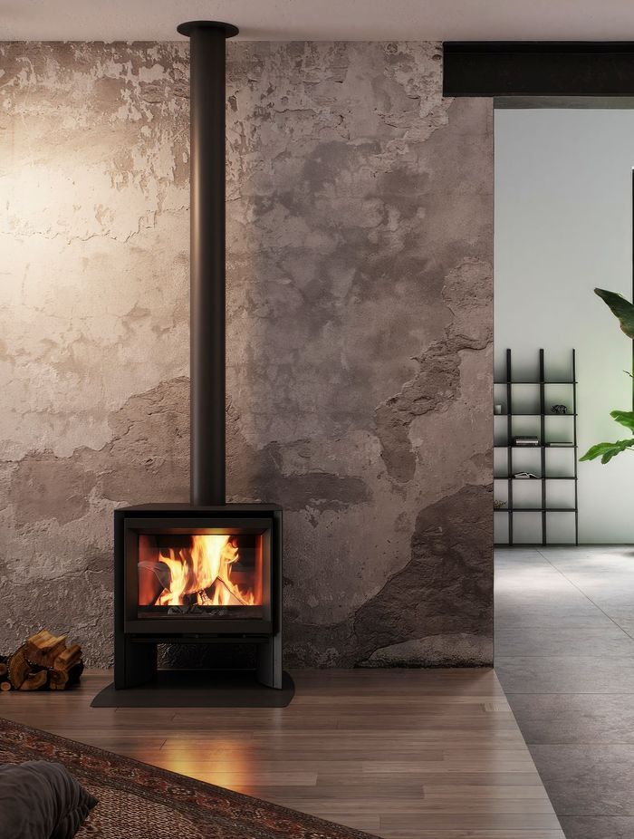 Wood burning fireplaces, infuse a living space with natural, radiant warmth. Featured product: Stuv 6 Freestanding Wood Fireplace.