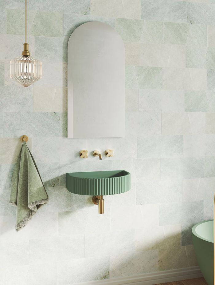 Valentina Fluted Arch Concrete Wall Basins
By Fienza