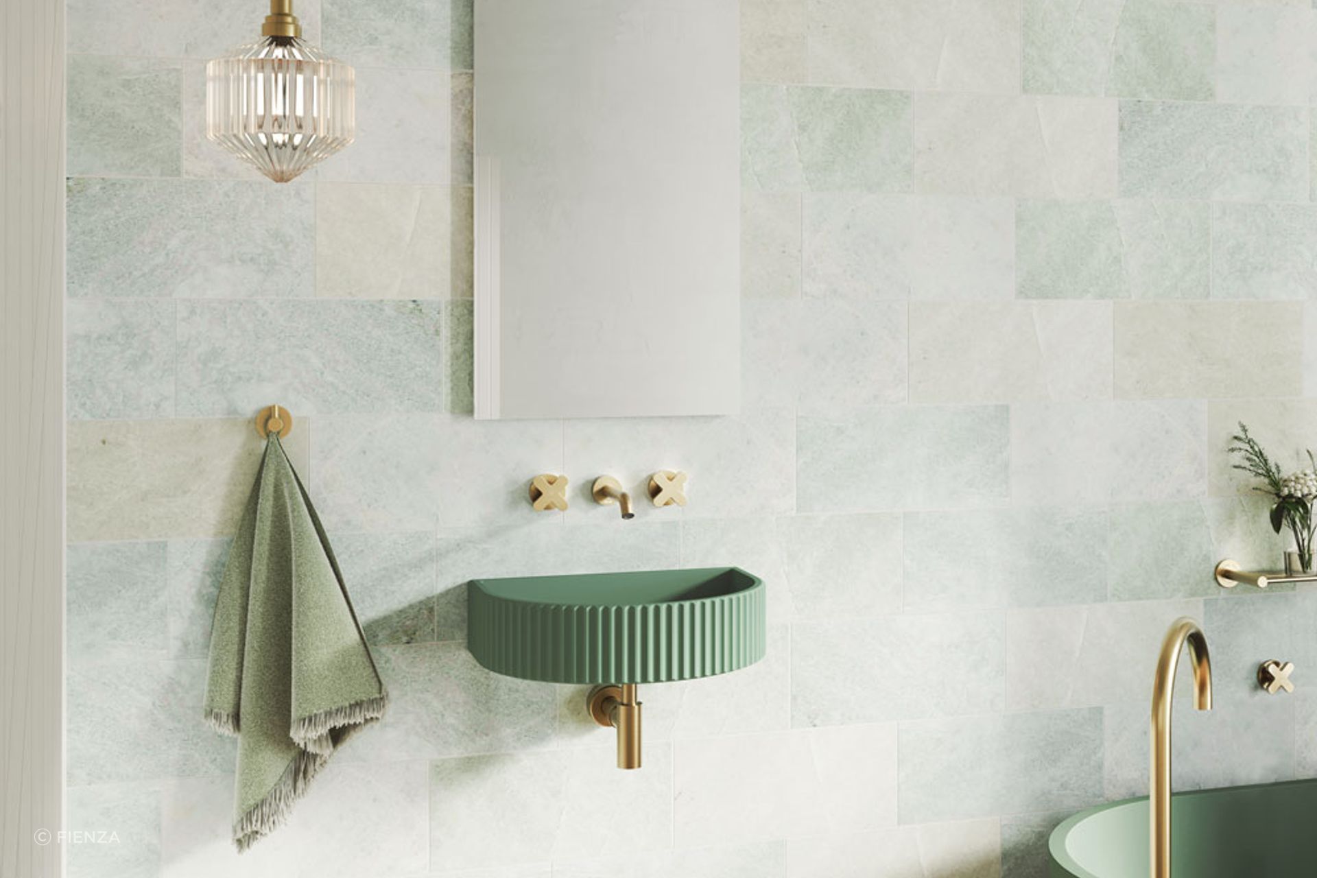 Valentina Fluted Arch Concrete Wall Basins
By Fienza