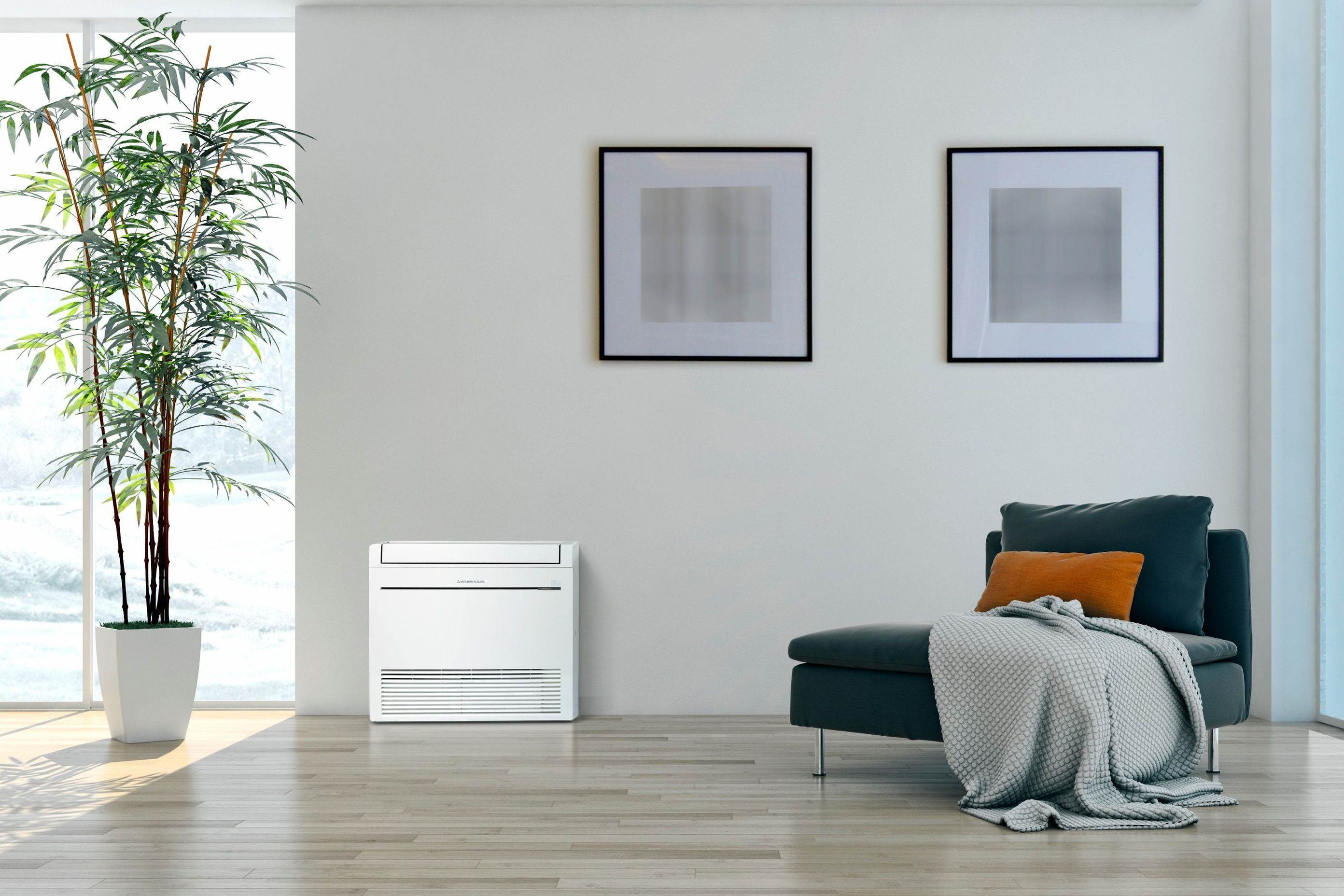 Innovative options like the RapidHeat KW Series Floor Console Heat Pump by Mitsubishi Electric are designed for maximum energy efficiency.