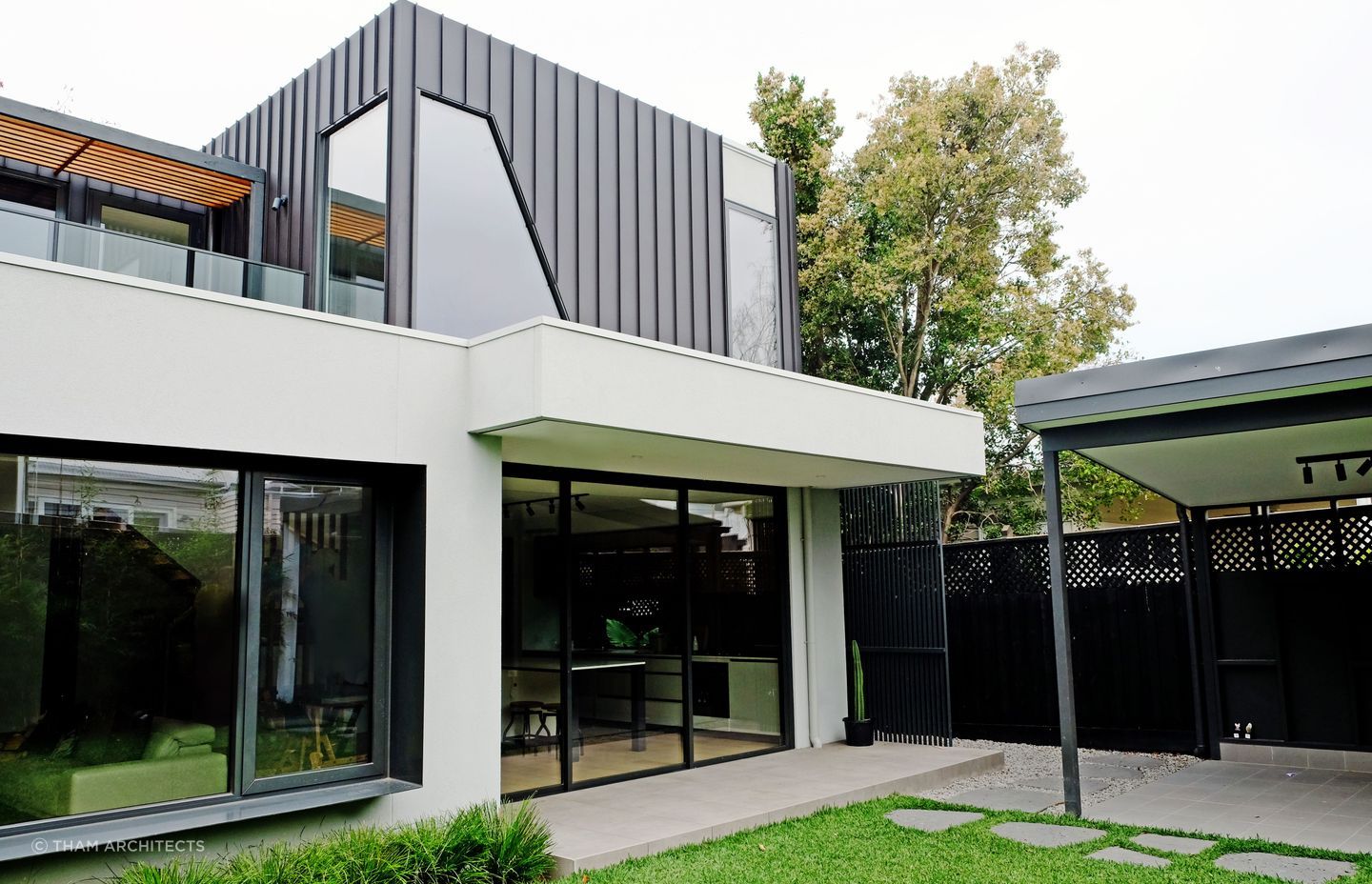 The Edwardian home retains its heritage character at the front, with a modern extension at the rear.