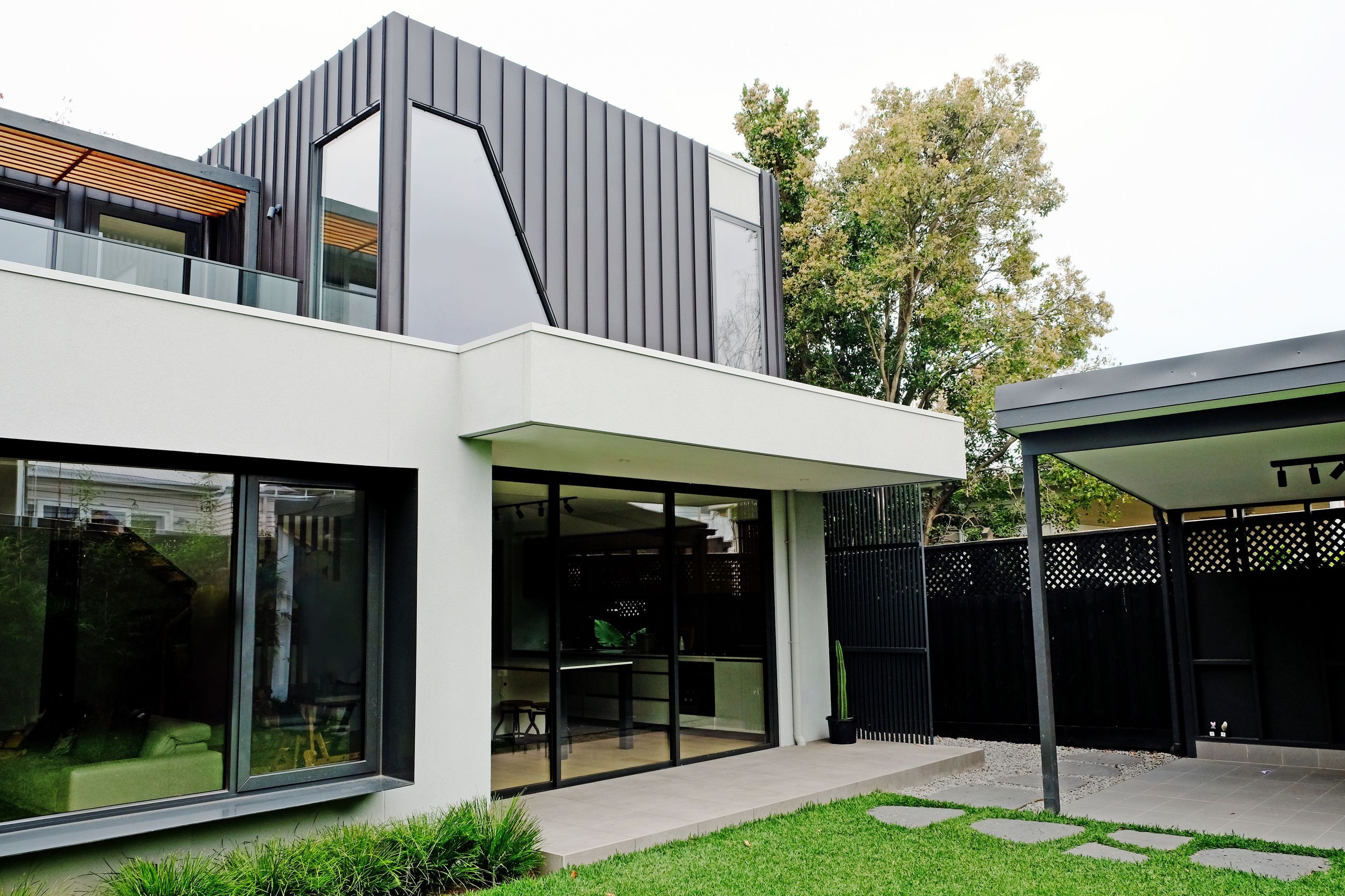 The Edwardian home retains its heritage character at the front, with a modern extension at the rear.