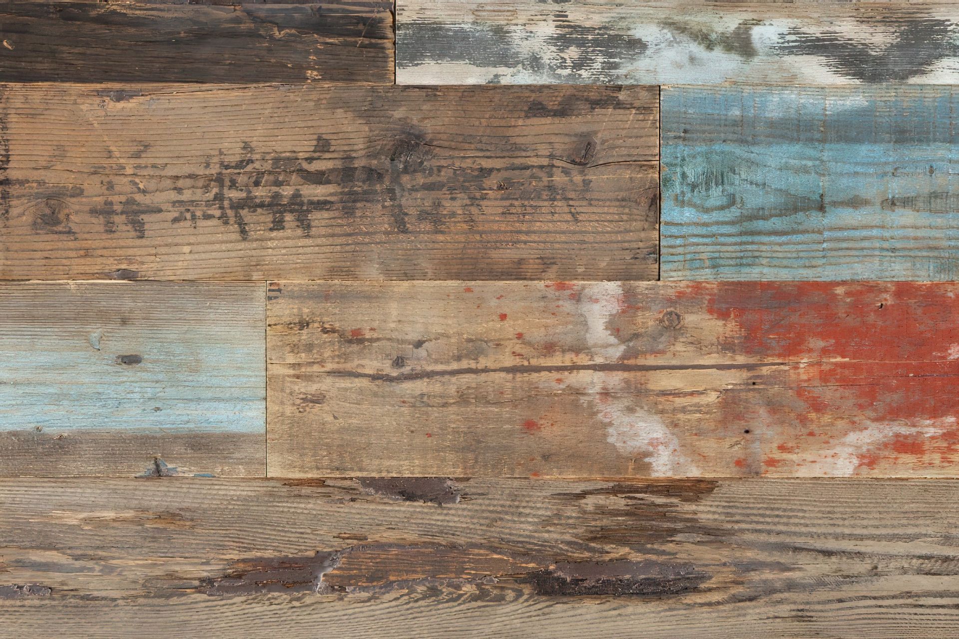 A close up shot of the panels showcasing their decorative effect. Featured product: REC2210 Organic Painted Pine