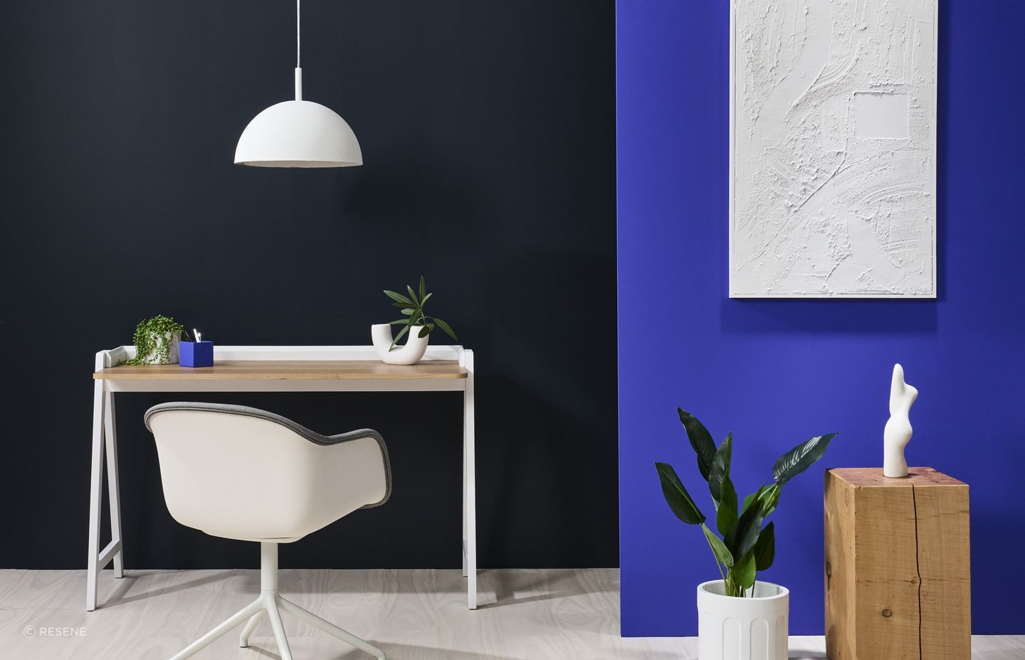  Resene's bold Beyond the Sea Collection is available in a Low Sheen, popularly used in bedrooms and living spaces.