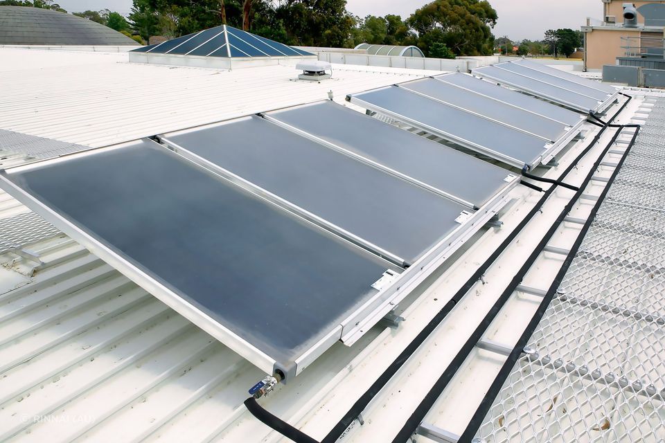 The Rinnai Solar Pre-heat Systems can be used in conjunction with any Rinnai water heating unit.