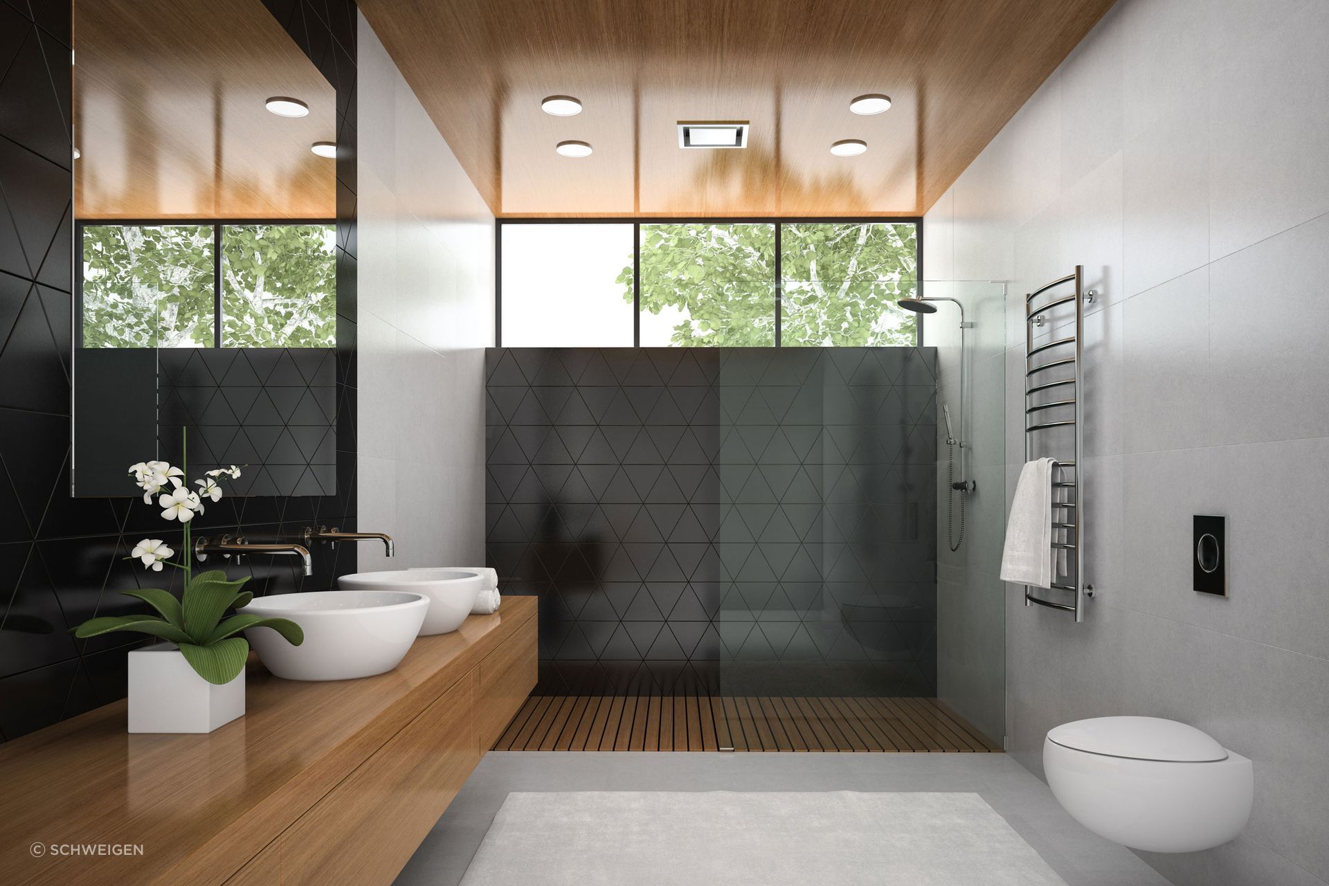 An advanced ventilation solution like the Schweigen Haven Silent Bathroom Fan will extract moist air from your space which can otherwise create damp and cold surfaces.
