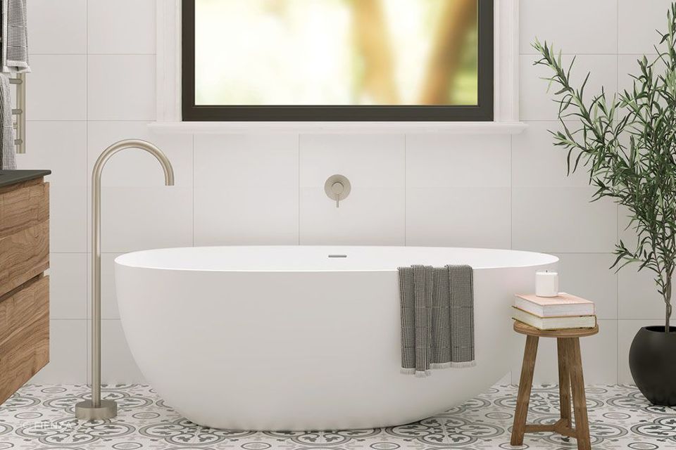 Goosneck Floor Mounted Bath Outlet
by Fienza