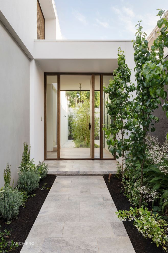 At Merton Ave, minimal detailing at entry points and circulation spaces exposes the truth of the build where precision is visible, and mistakes are impossible to disguise.