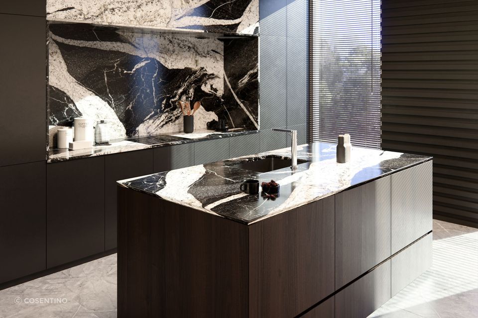 The simply stunning Sensa from Cosentino, an exquisite Brazilian granite.