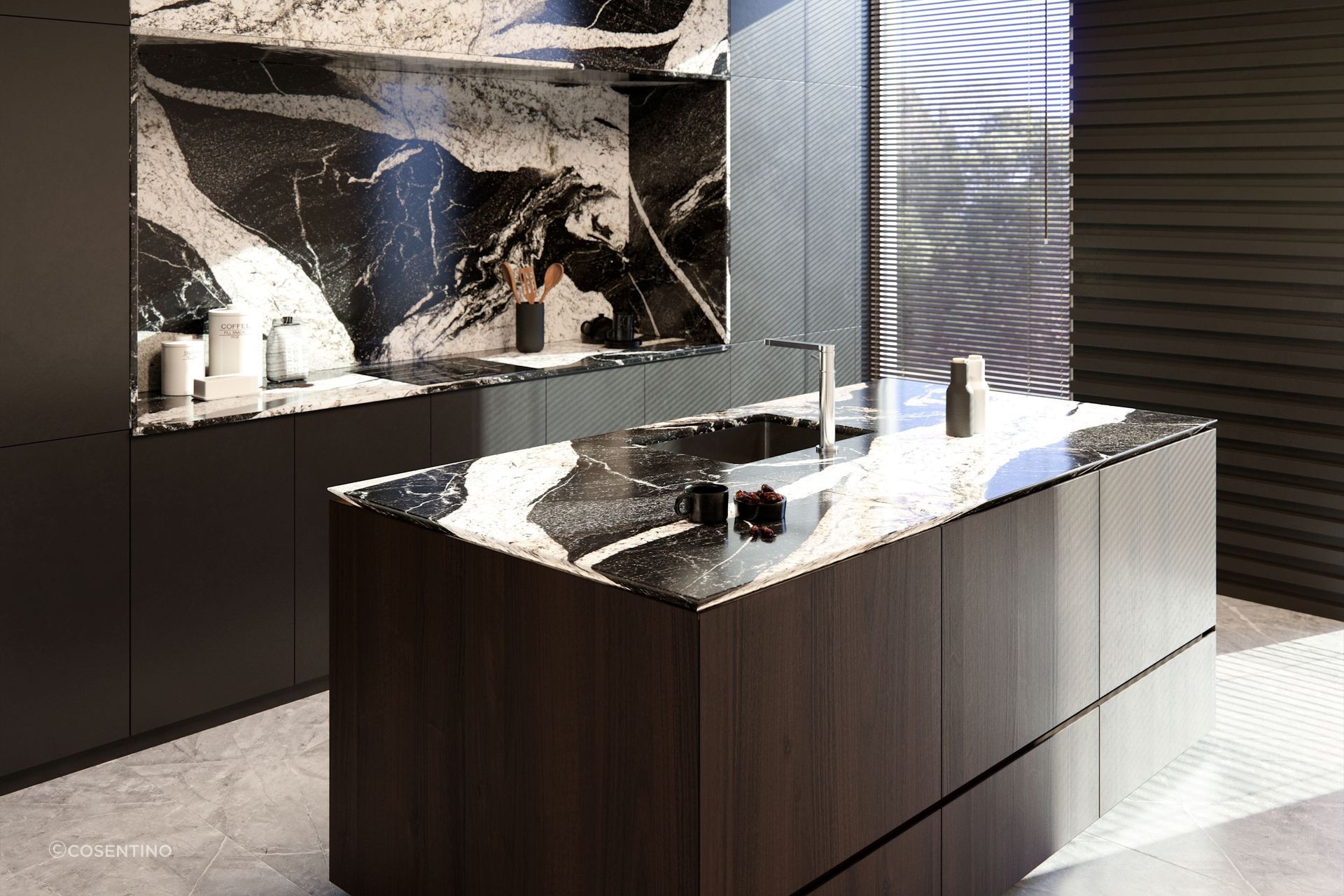 The simply stunning Sensa from Cosentino, an exquisite Brazilian granite.