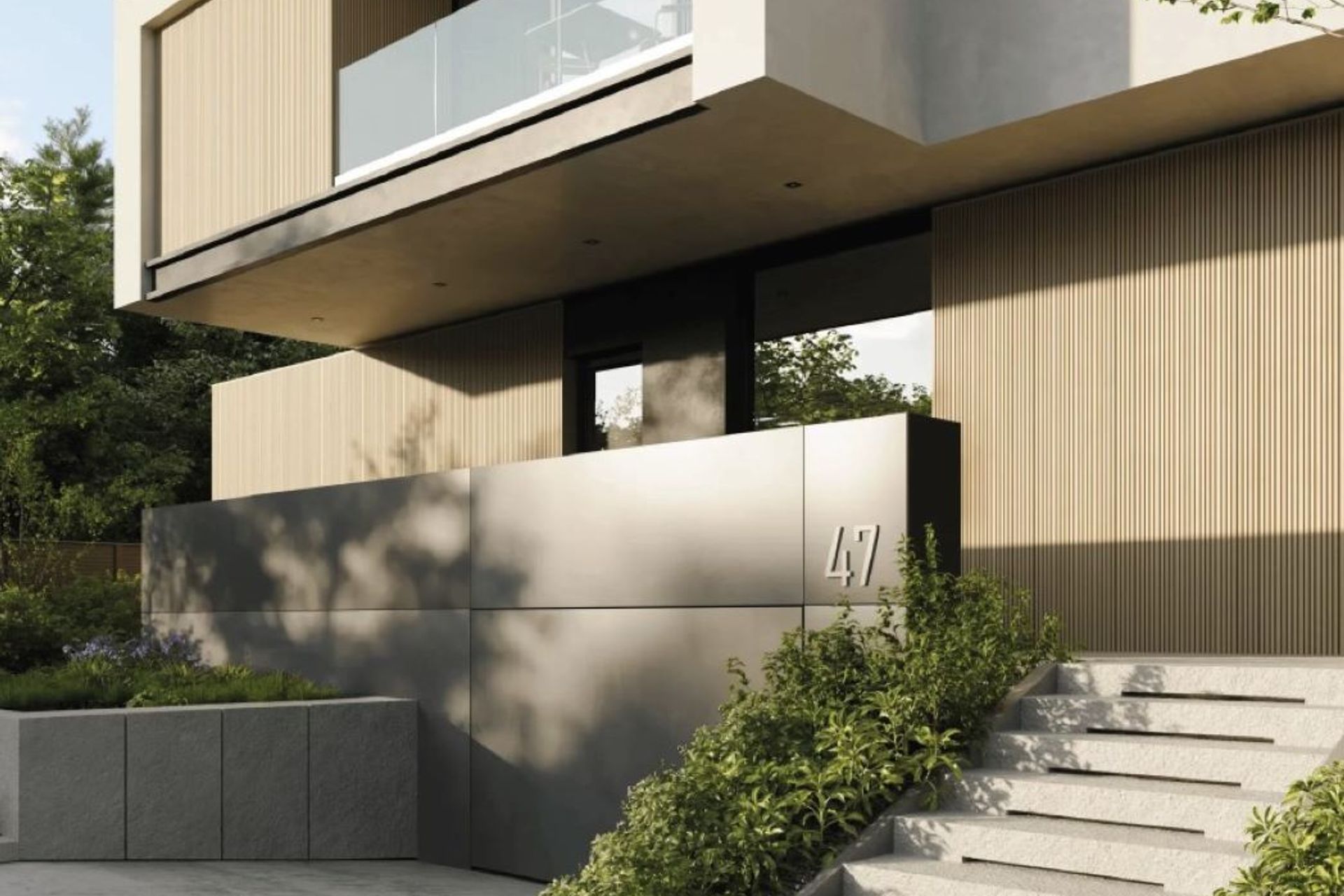 Lightweight, durable and highly aesthetic —SerFloor WPC Castellation Cladding from Melbourne Composite Decking & Cladding.