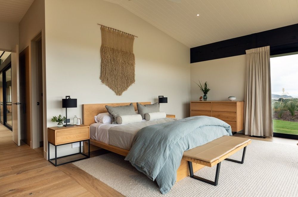 This Solid Oak Timber Bed by WRW &amp; Co shows the warmth wood finishes can bring.