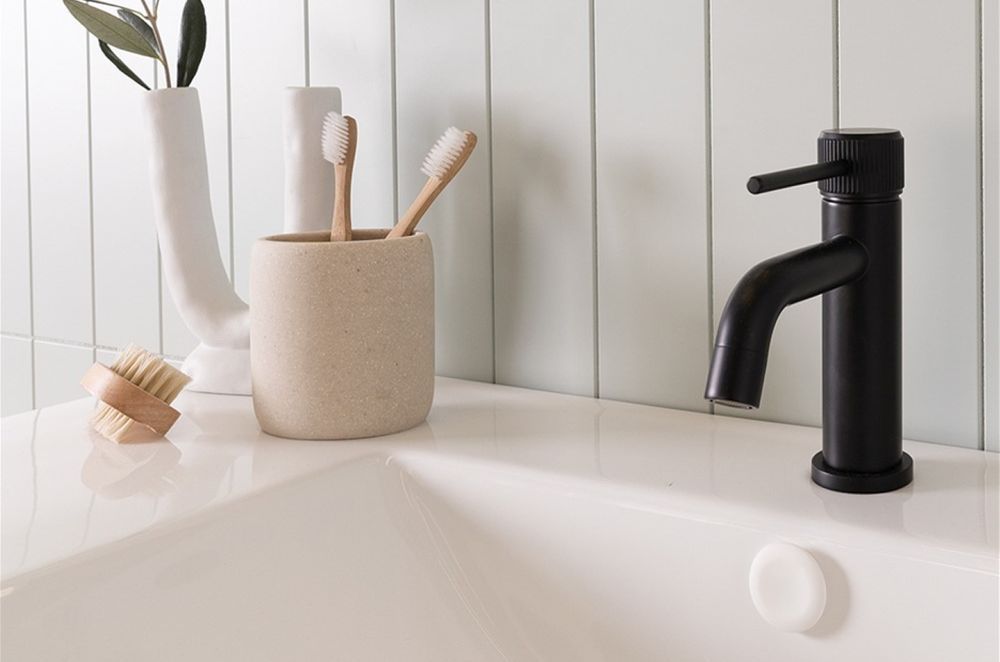 The Soul Basin Mixer has a modern industrial aesthetic making it a great on-trend choice.