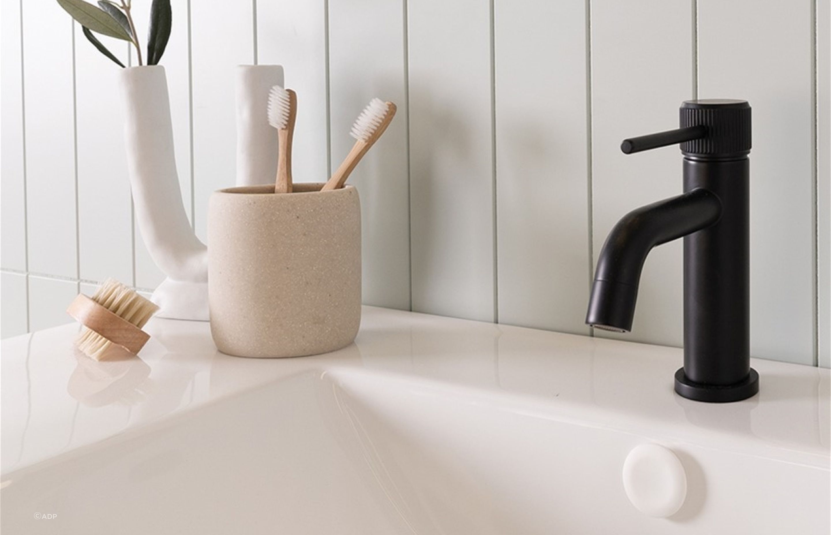 The Soul Basin Mixer has a modern industrial aesthetic making it a great on-trend choice.