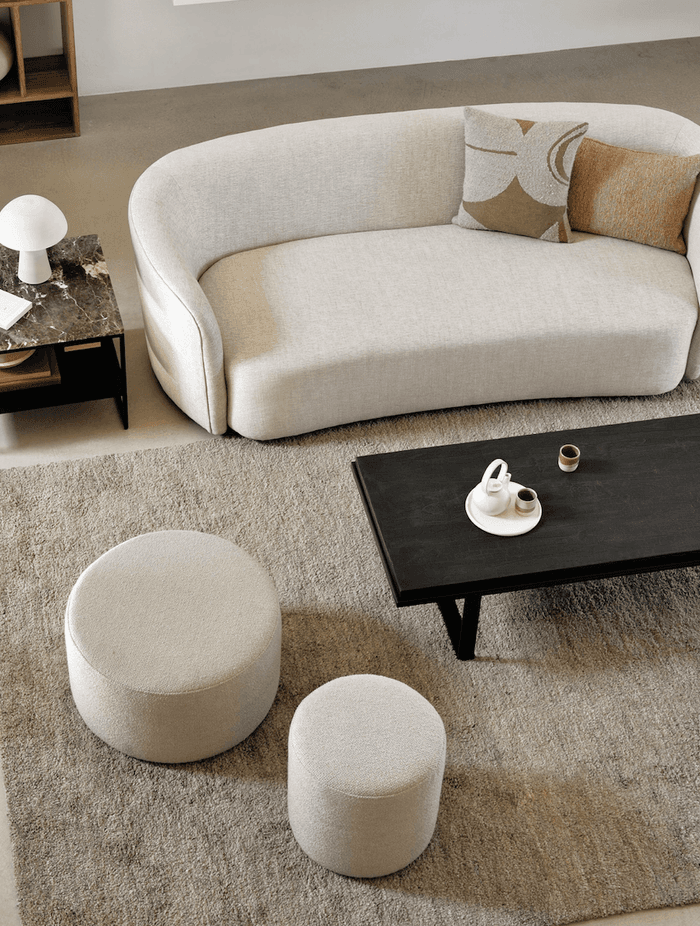 Steel coffee tables, despite their darker appearance, compliment neutral tones.