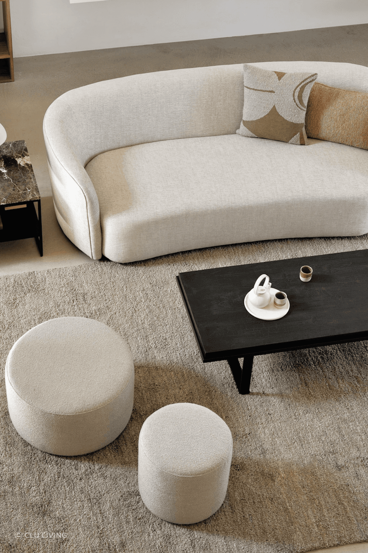 Steel coffee tables, despite their darker appearance, compliment neutral tones.