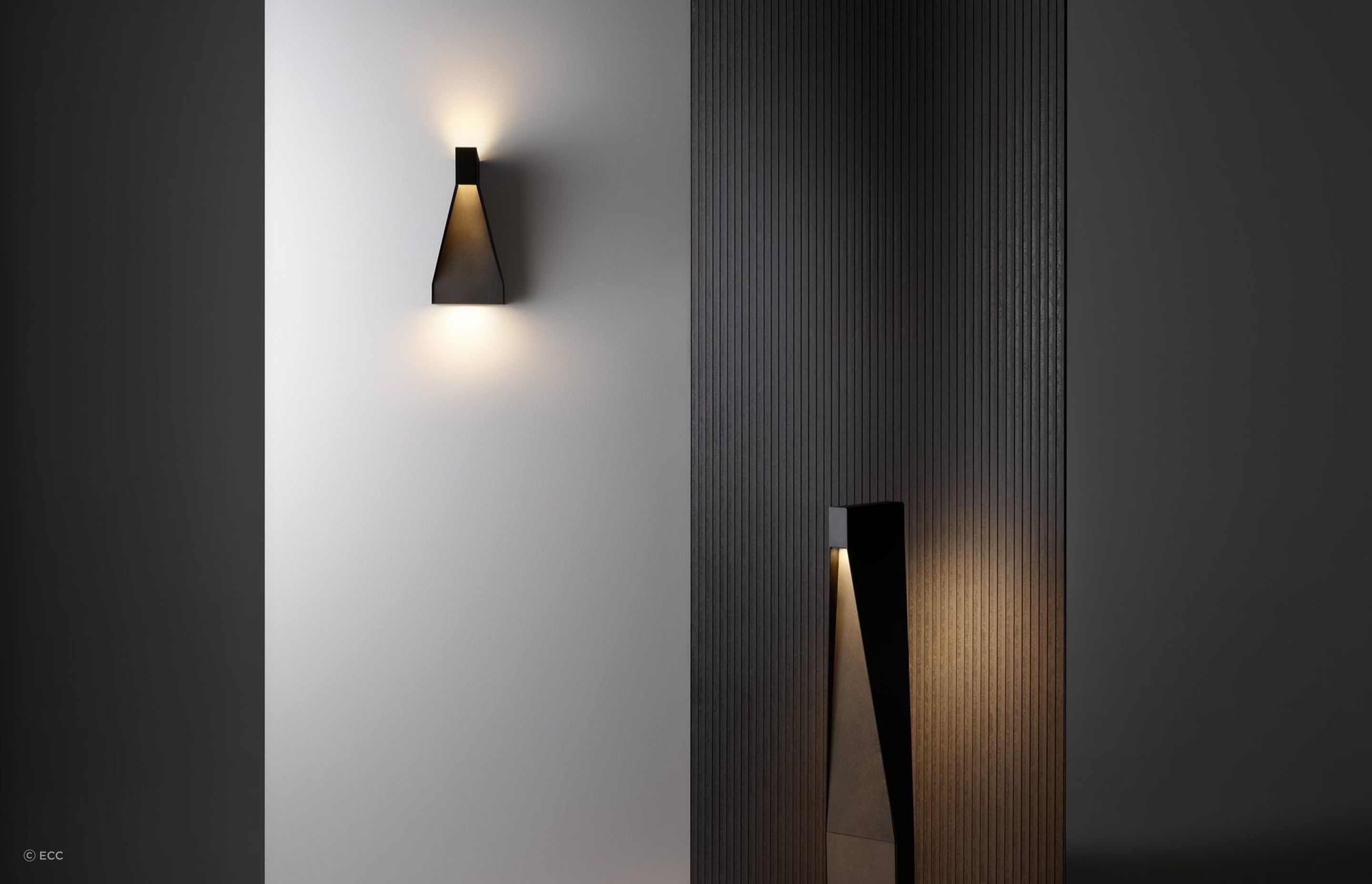 The Standley Wall Sconce by Rakumba has raw finishes and the creative freedom of custom colours and facades.