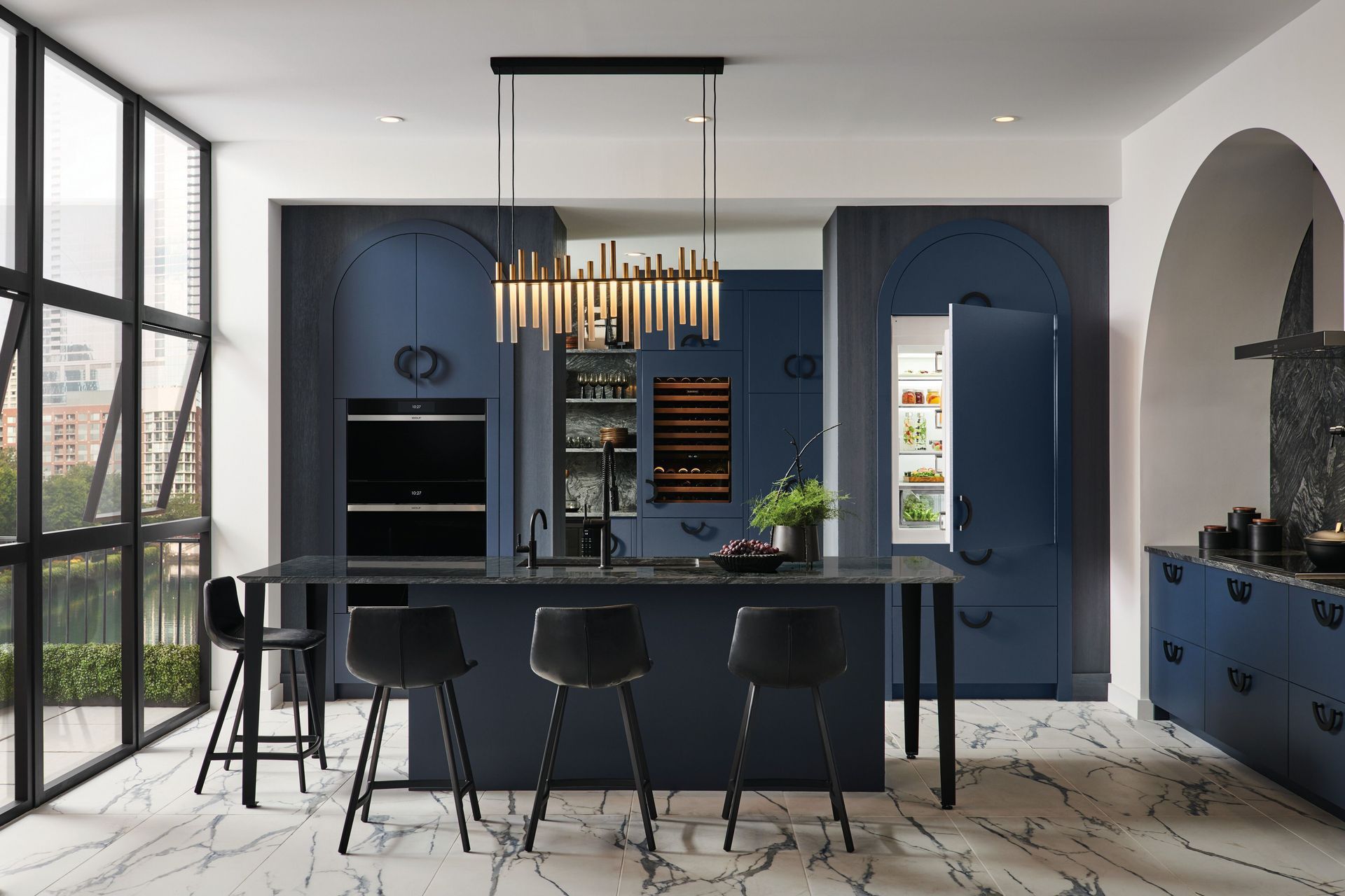 The Sub-Zero Designer Series Refrigerator Freezer can be fitted with custom panels for seamless installation.