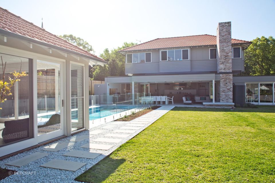 Amazing backyard view of the Roseville Heritage House by Beecraft