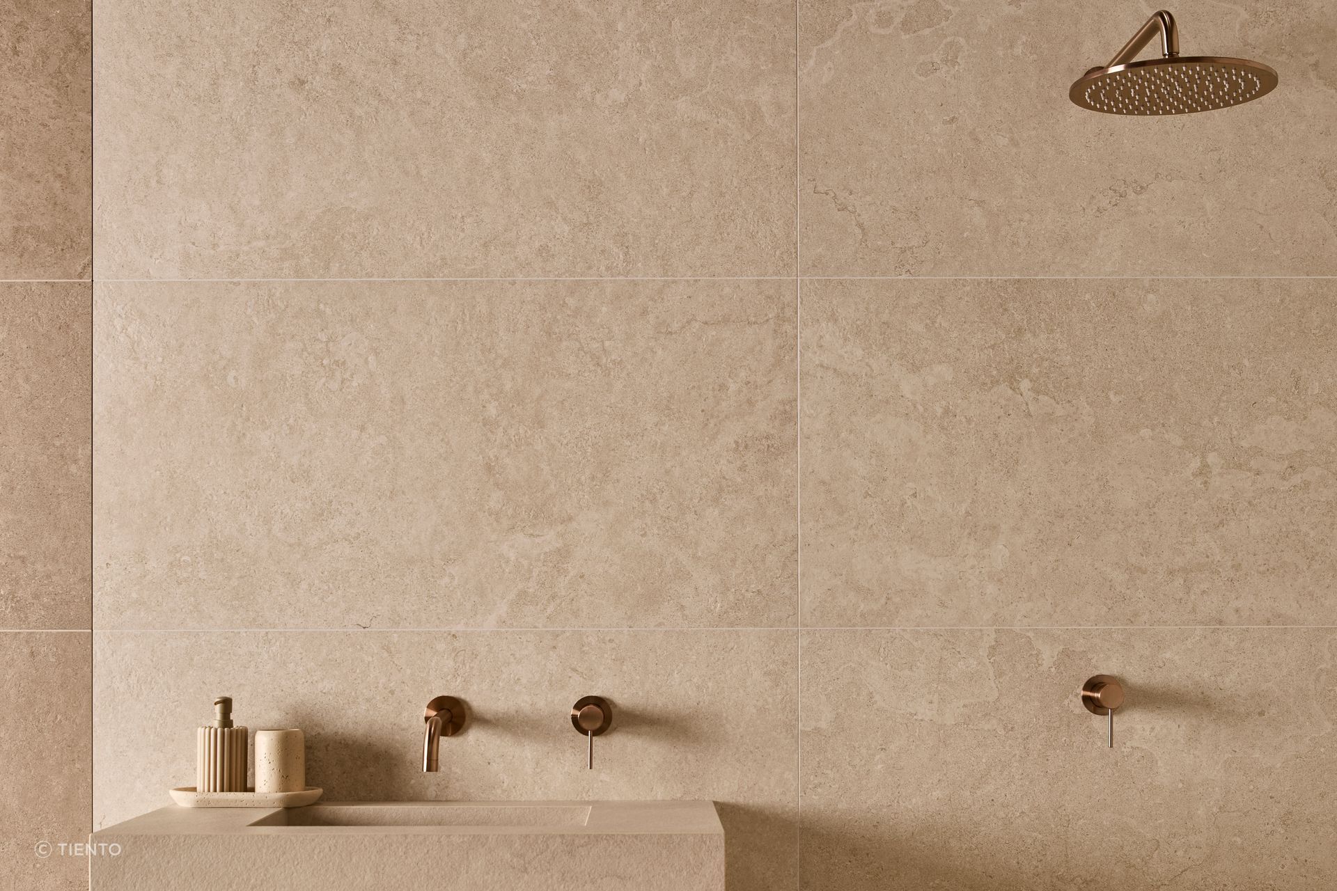 Contrary to what you might think, large format tiles can make a space look bigger.