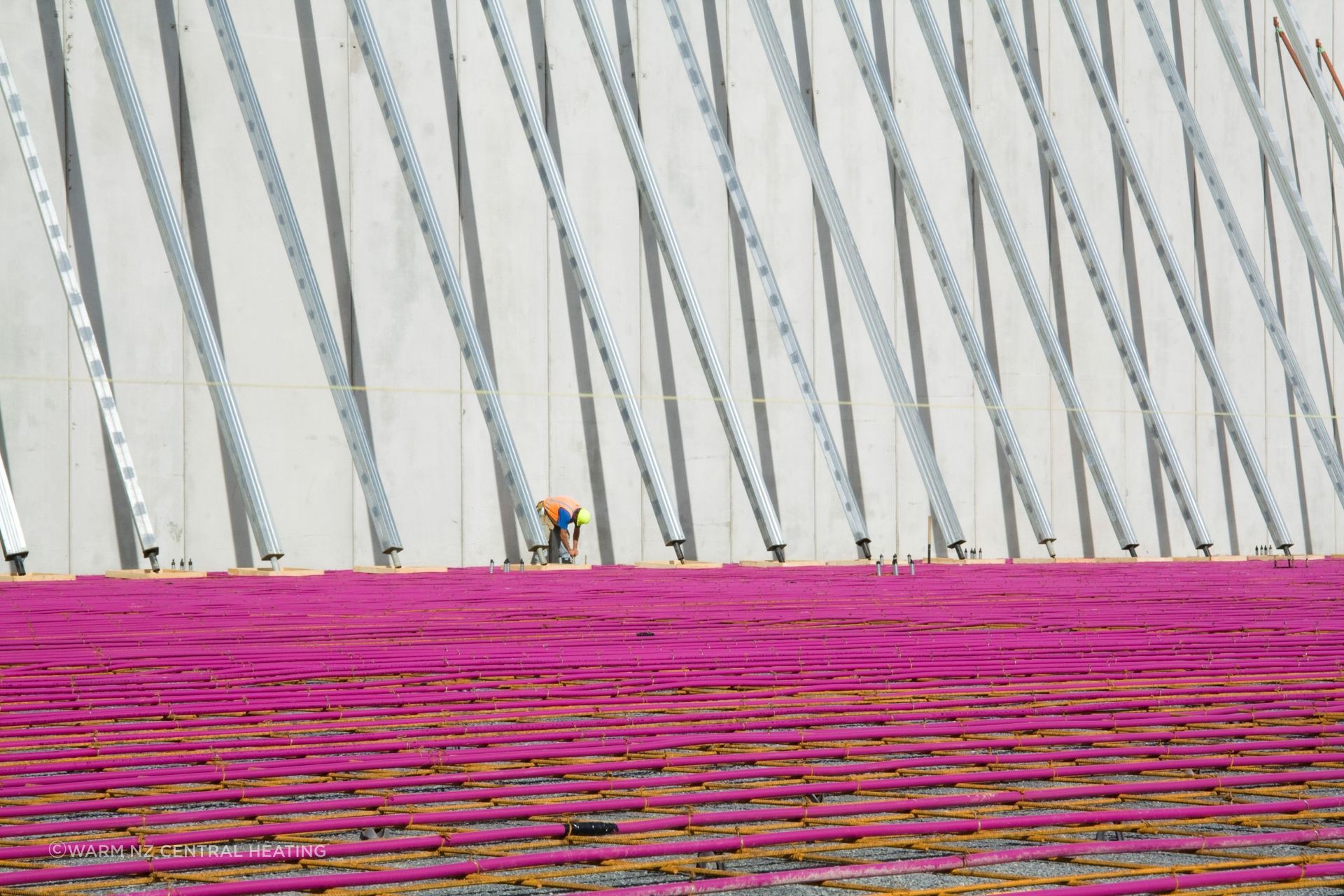 The intricate layout of pipes in this Fonterra Freezer project by Warm NZ shows the necessity for expertise in this field of work.