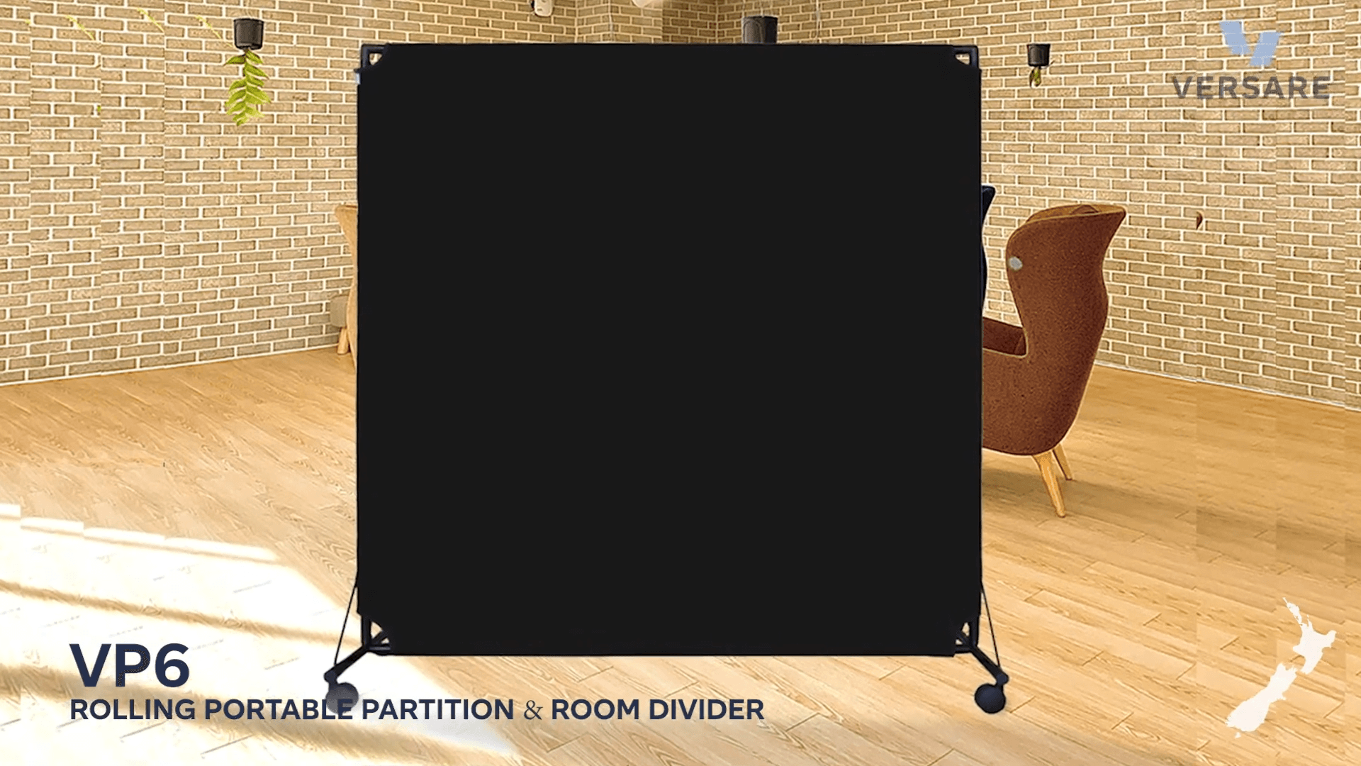 VP6 Economical Rolling Room Partition by Versare NZ video