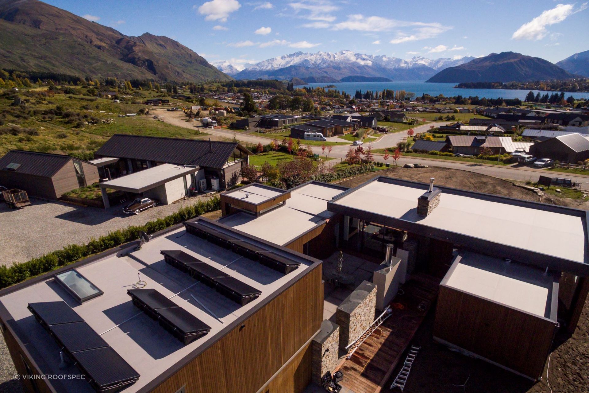 TPO roofing options like Viking Enviroclad offer absolute watertight integrity making them great for low-slope roofs.