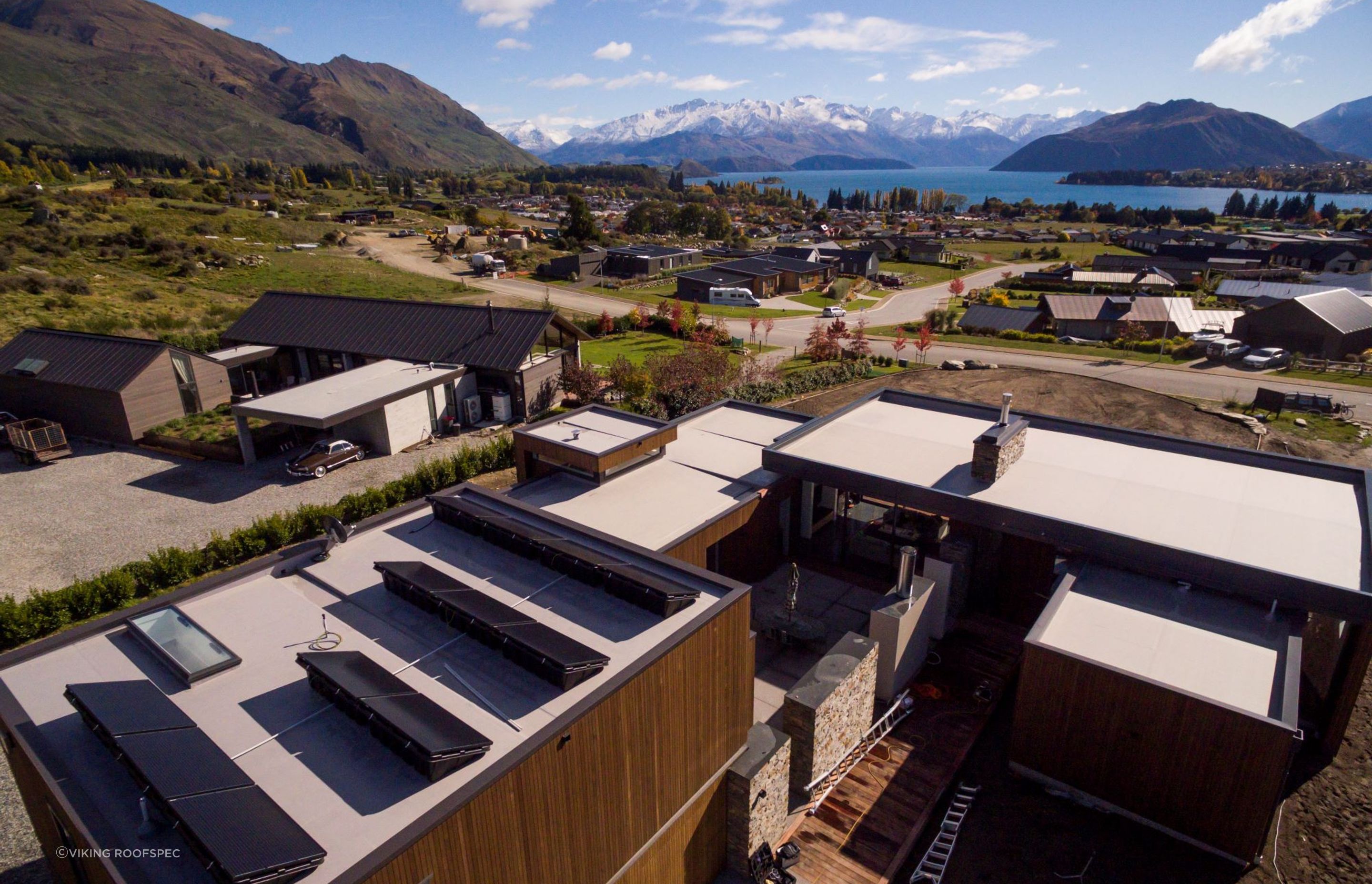 TPO roofing options like Viking Enviroclad offer absolute watertight integrity making them great for low-slope roofs.