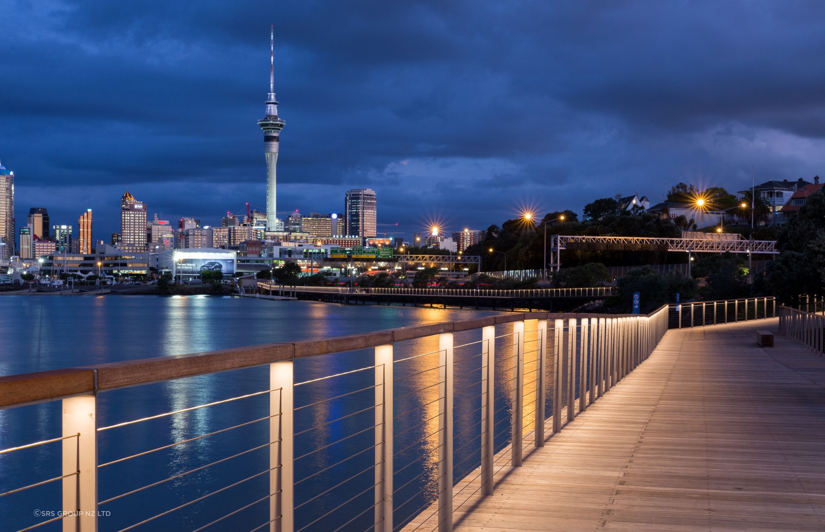 Wire-infill balustrades like these are great for both private and public spaces.