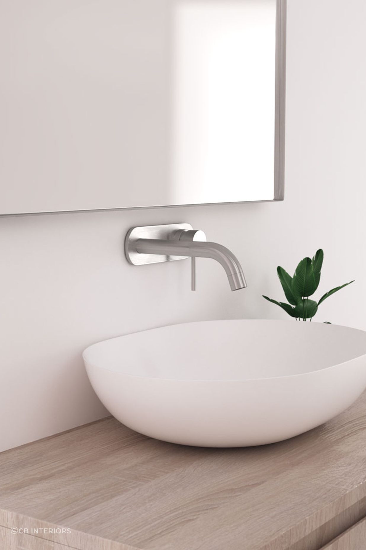 ABI Elysian Minimal Wall Mounted Tapware Set from ABI Interiors