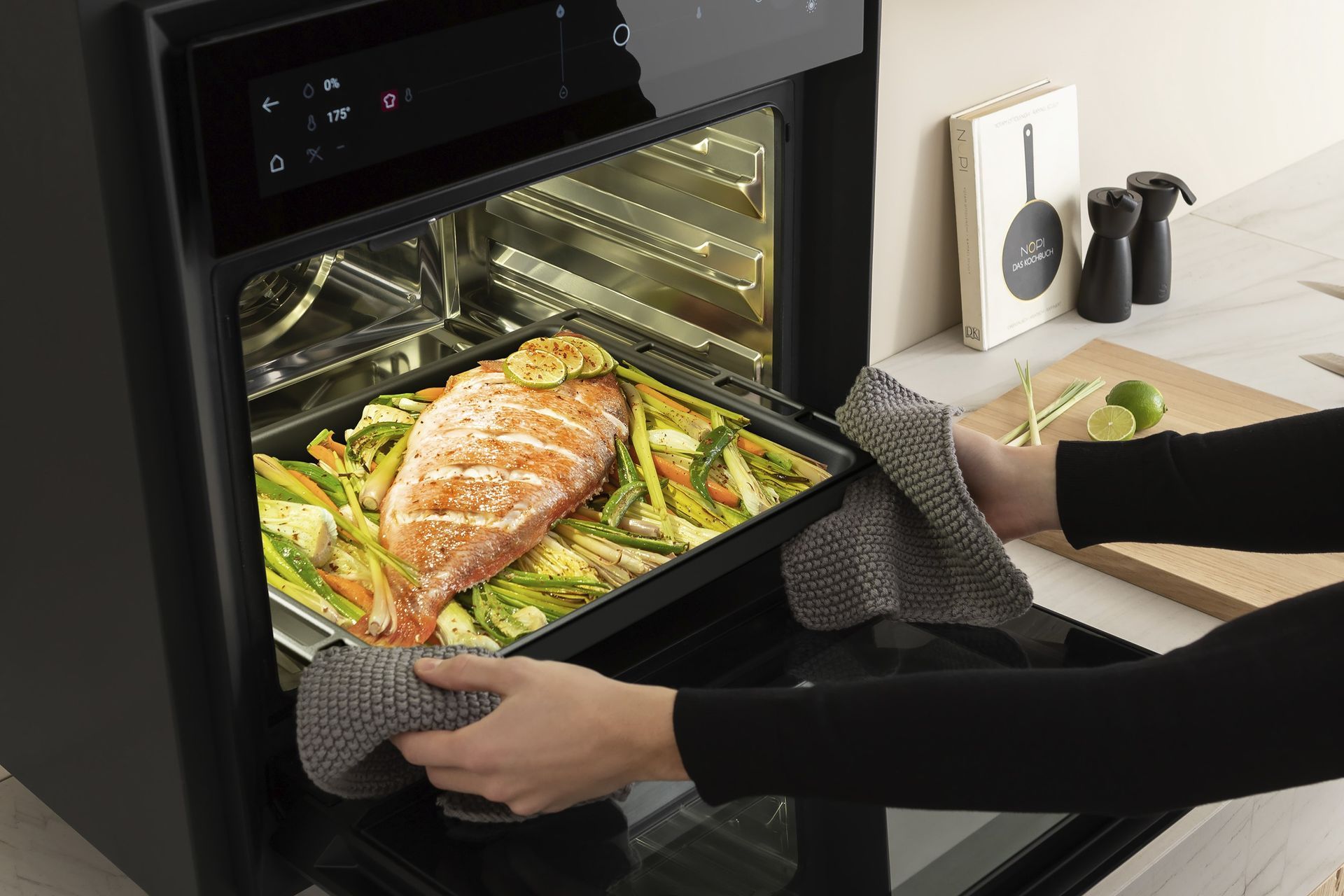 The sophisticated X BO Steam Oven by Bora can be easily positioned on a countertop.
