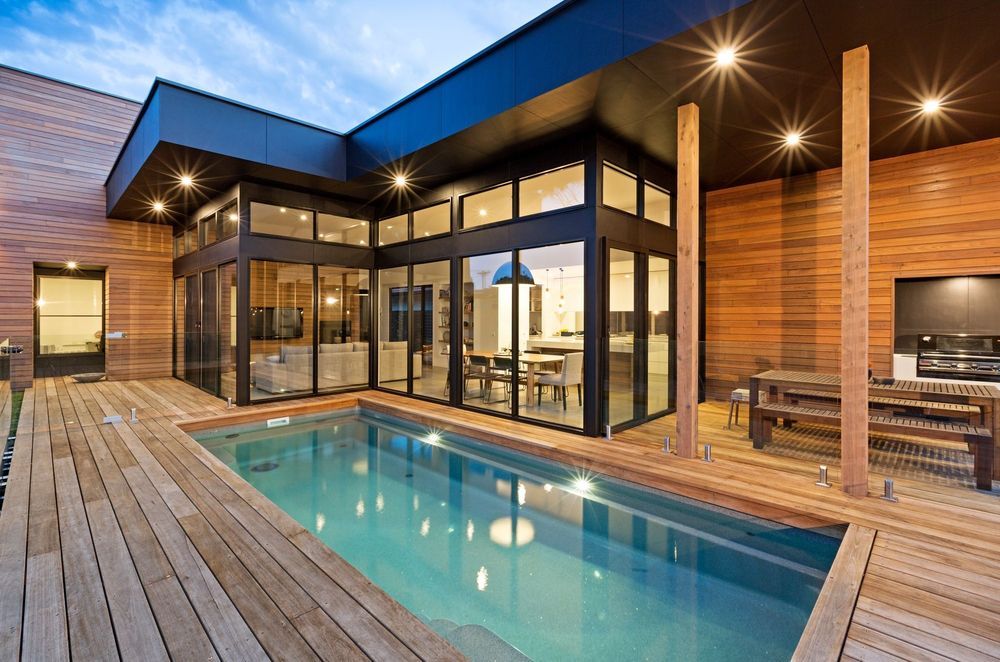 The X-Trainer Pool from Compass Pools New Zealand has a lap pool design so can be used for fitness and fun.