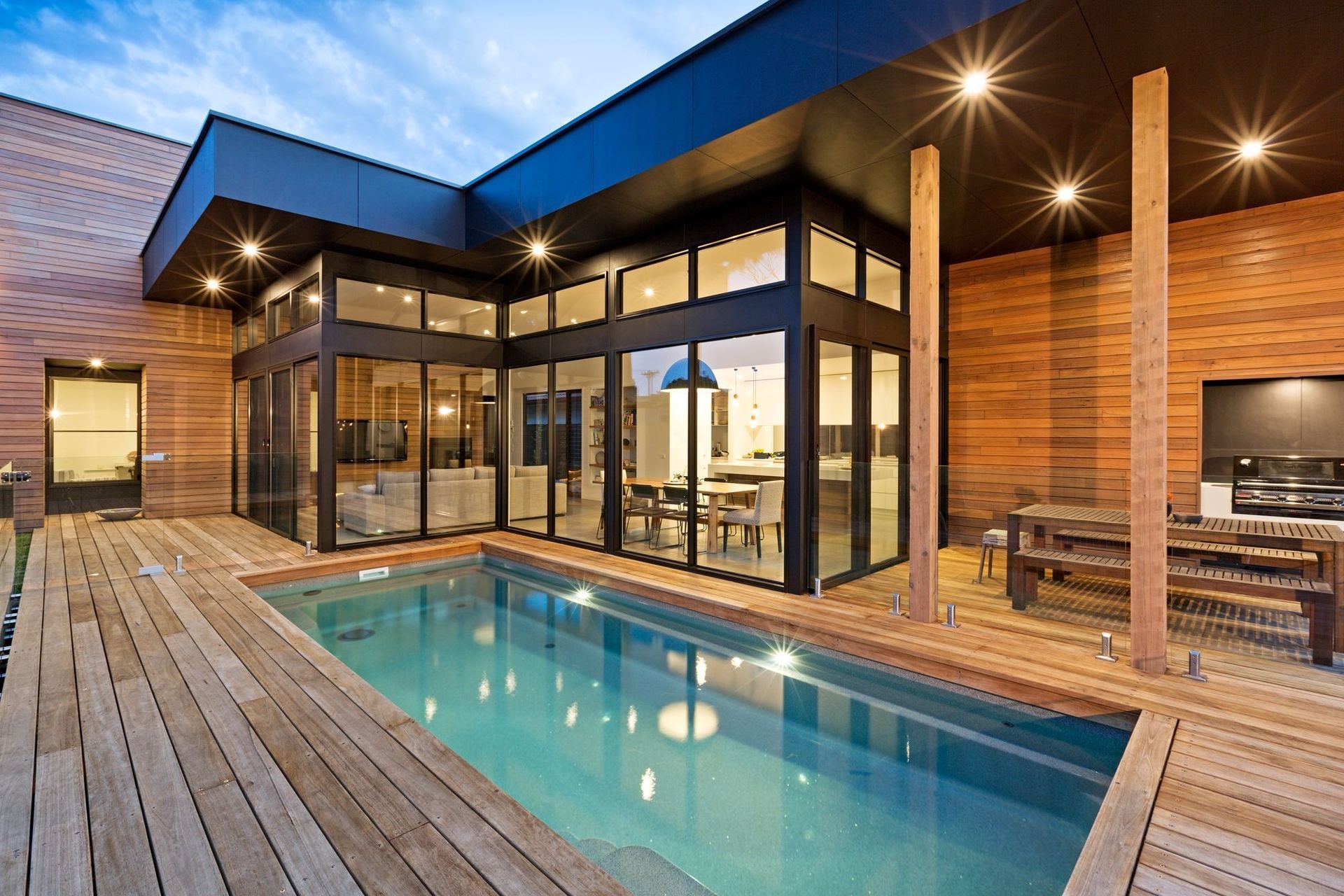 The X-Trainer Pool from Compass Pools New Zealand has a lap pool design so can be used for fitness and fun.