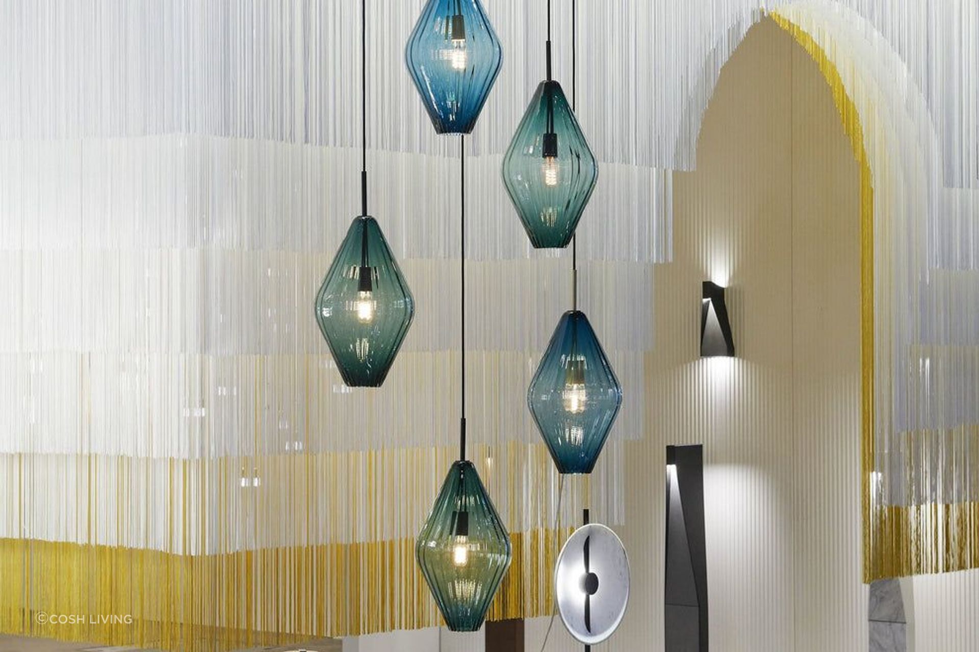 Glass at its glorious best with the Bailey Pendant Light by Cosh Living.
