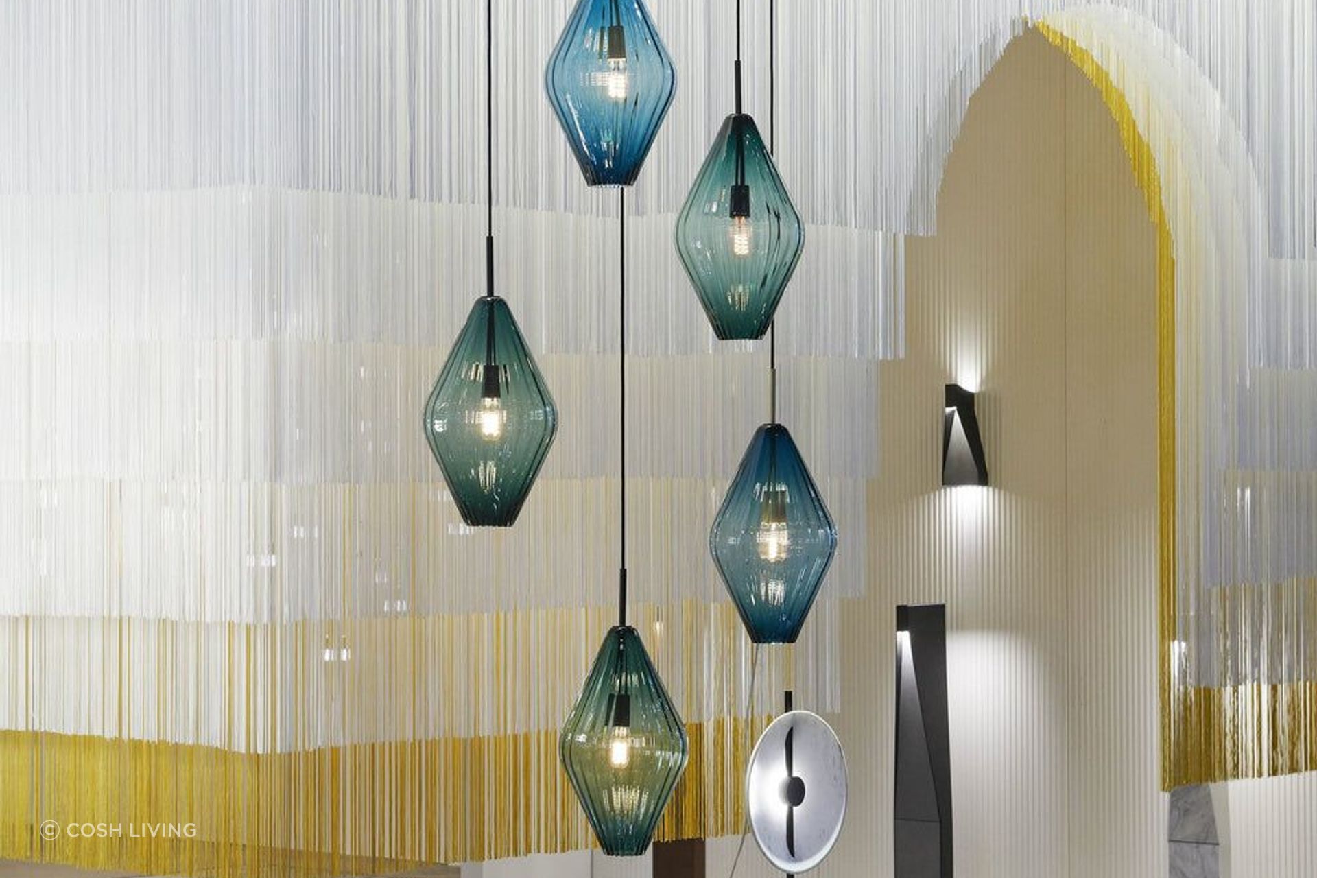 Glass at its glorious best with the Bailey Pendant Light by Cosh Living.