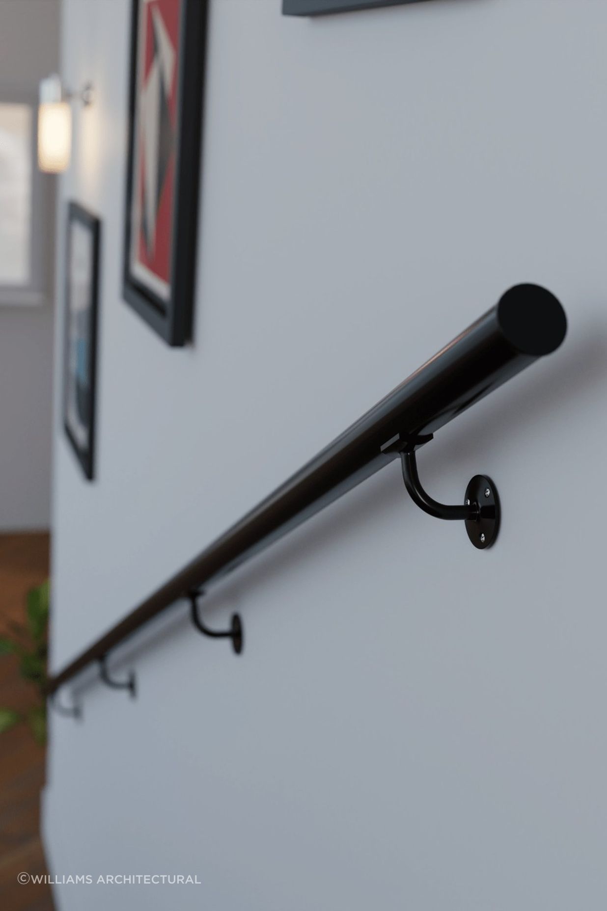 This exclusive handrail kit, crafted from solid-grade brass or 304-grade stainless steel, brings elegance and functionality to any interior - perfect for customised installations, it adds a refined touch to any space.