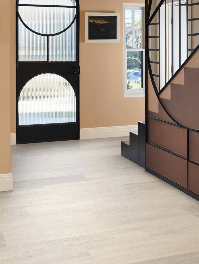 Vinyl floors offer enhanced durability.