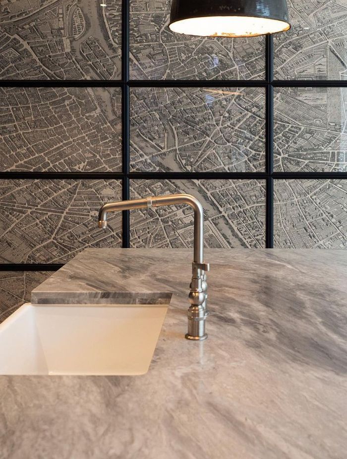 Marble is a popular kitchen countertop material choice.