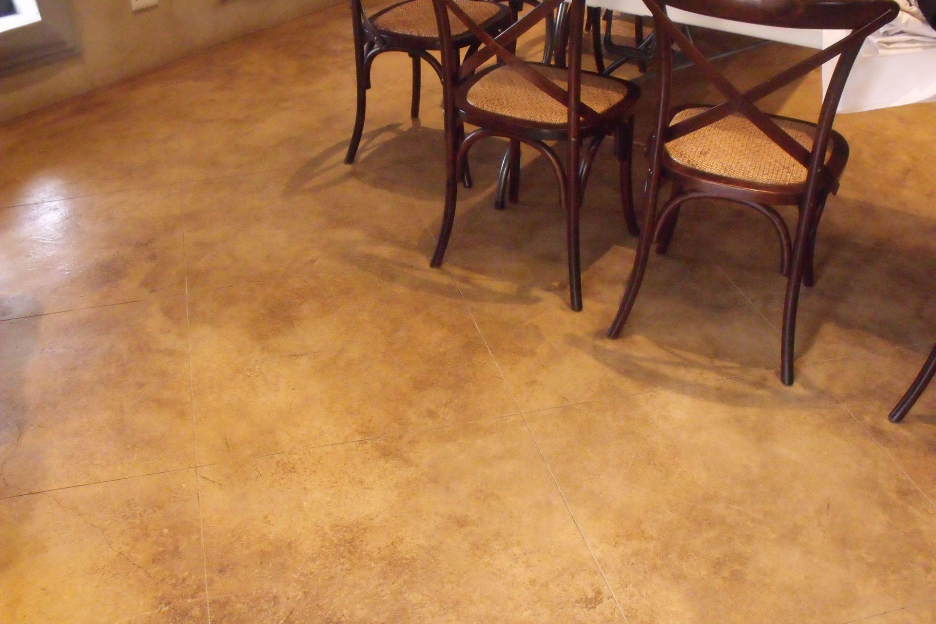 Chemical Stain can be used to imitate the appearance of natural stone.