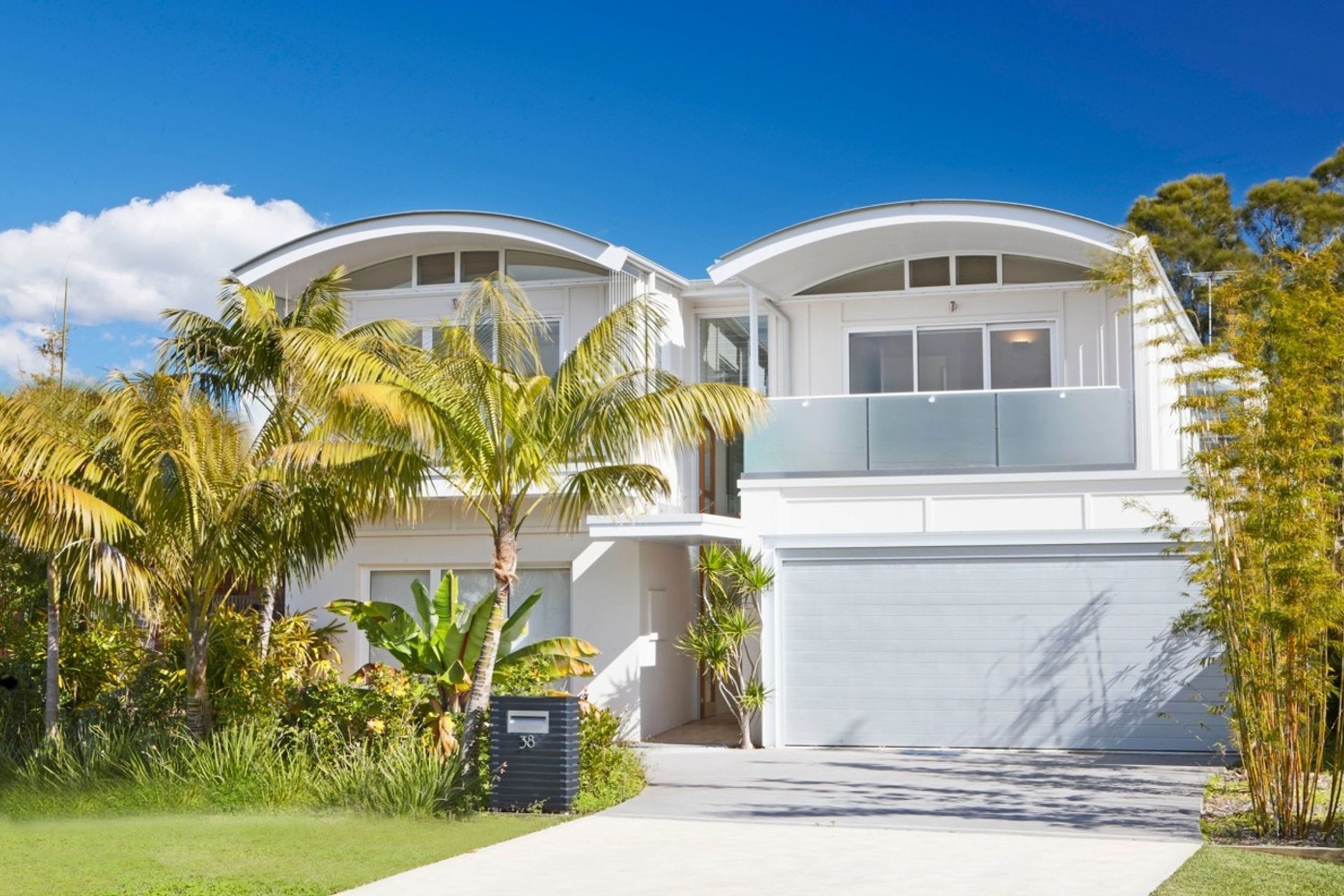 Curved roofs offer a unique, modern shape. Featured project: North Manly