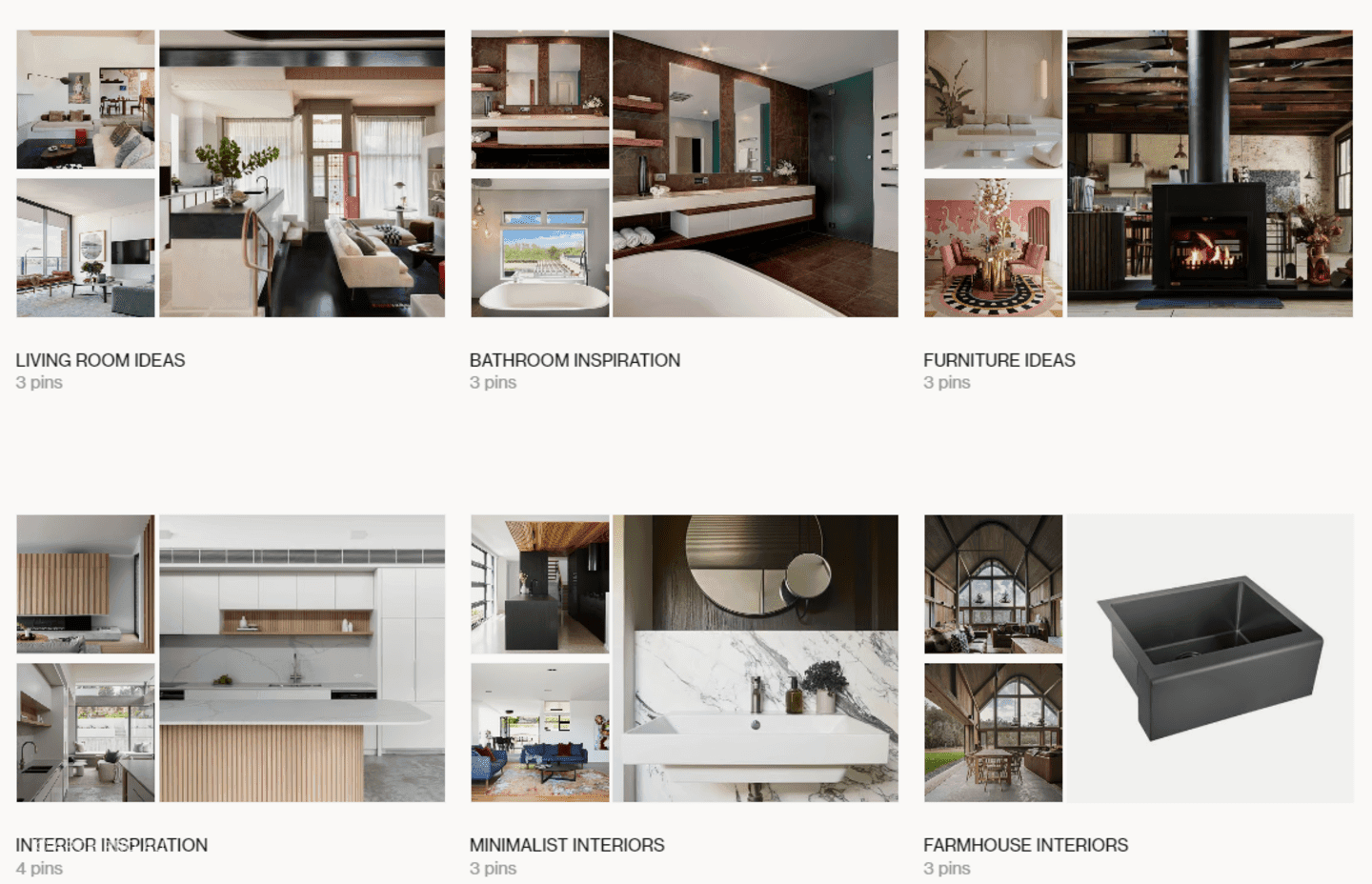 A design board, like the one ArchiPro users can use, is a fantastic way to gather your ideas.