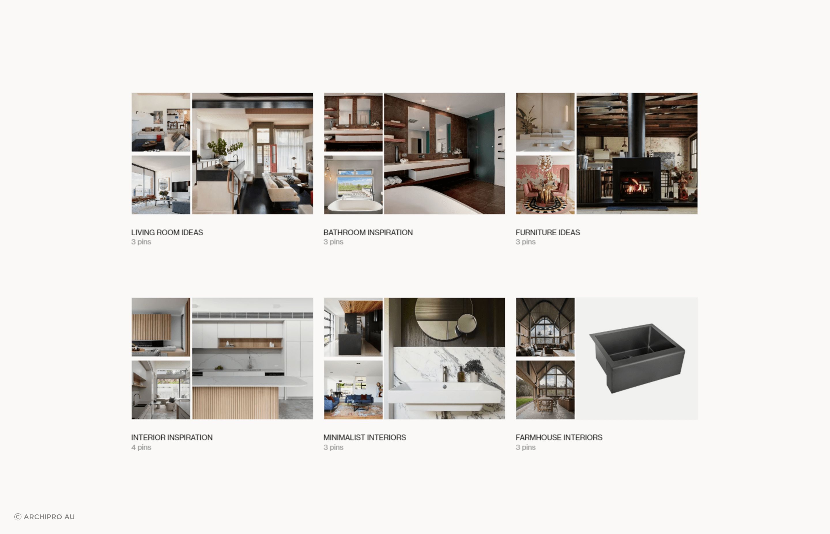 A design board, like the one ArchiPro users can use, is a fantastic way to gather your ideas.