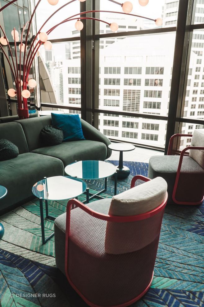 Custom rug commissioned by The W Hotel.