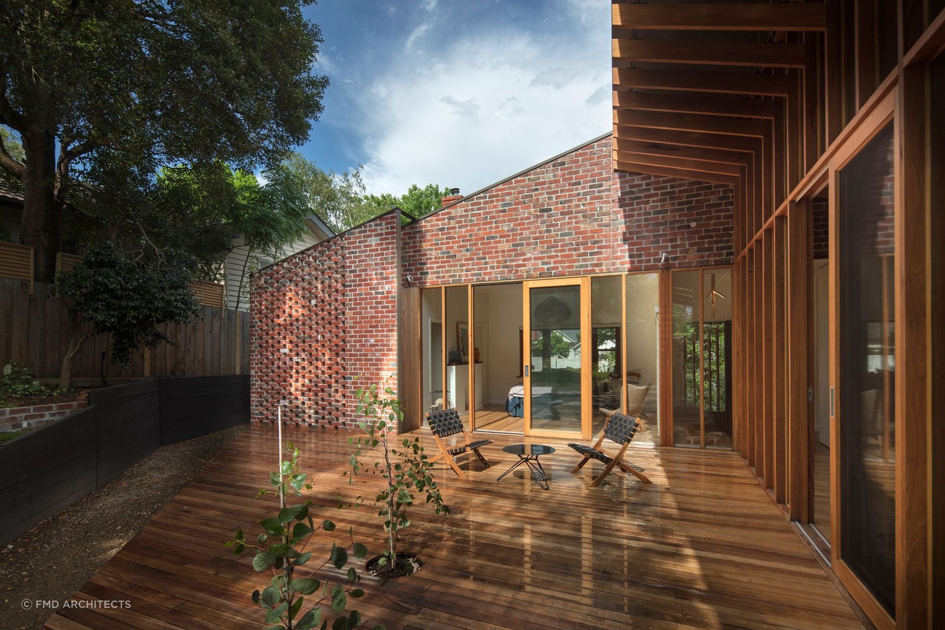 Brick veneer cladding is almost indistinguishable from traditional brick. Featured project: Old Be-al. Photography by: John Gollings.