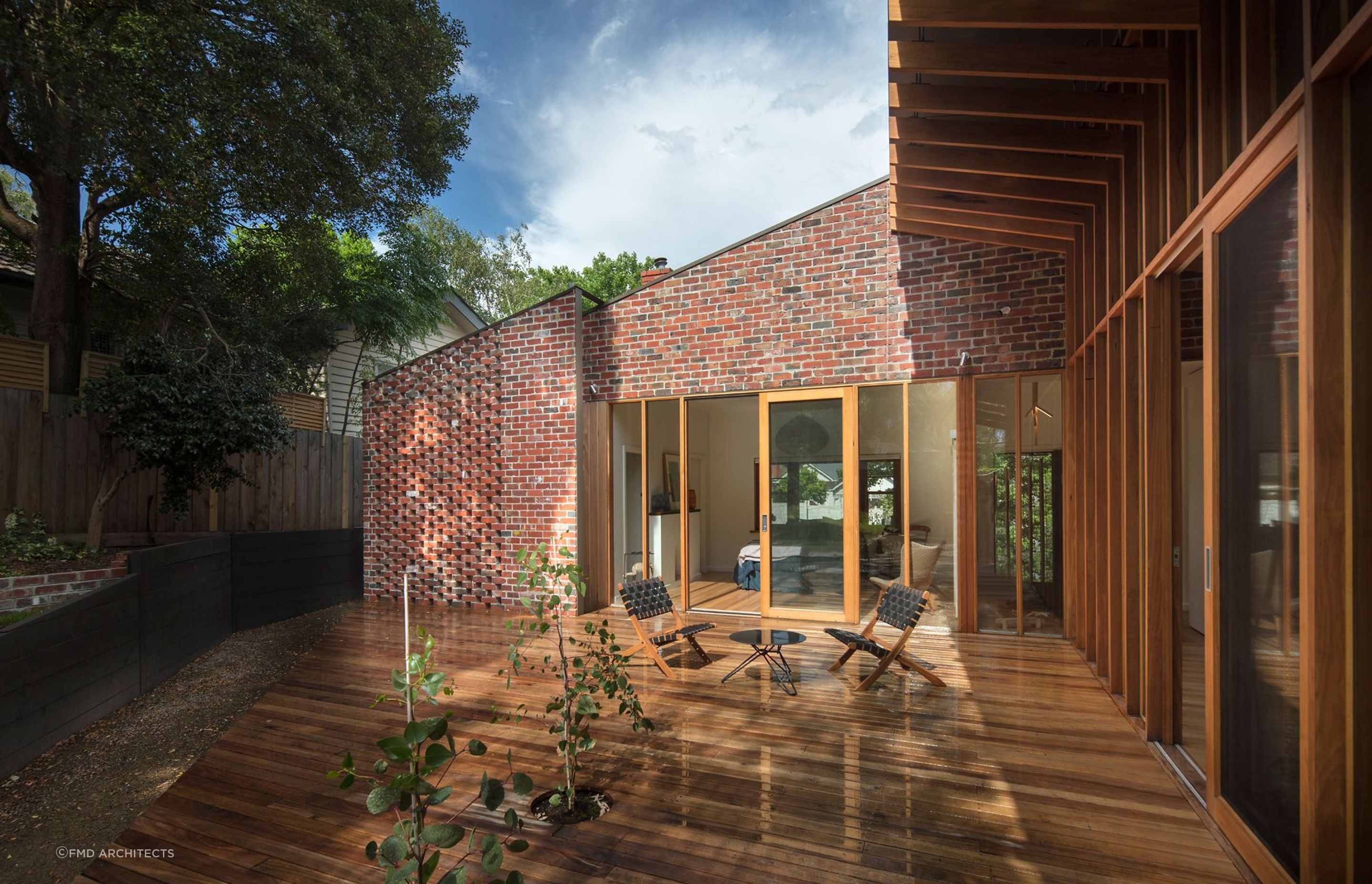 Brick veneer cladding is almost indistinguishable from traditional brick. Featured project: Old Be-al. Photography by: John Gollings.