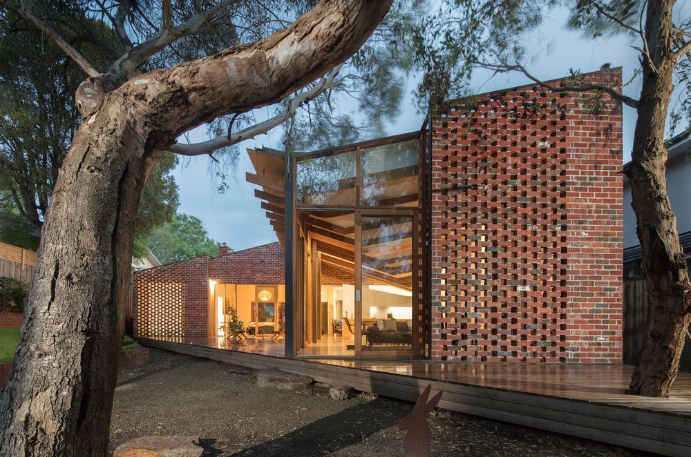 Brick veneer cladding is often sold in the form of a brick tile or individual bricks. Featured project: Old Be-al. Photography by: John Gollings.