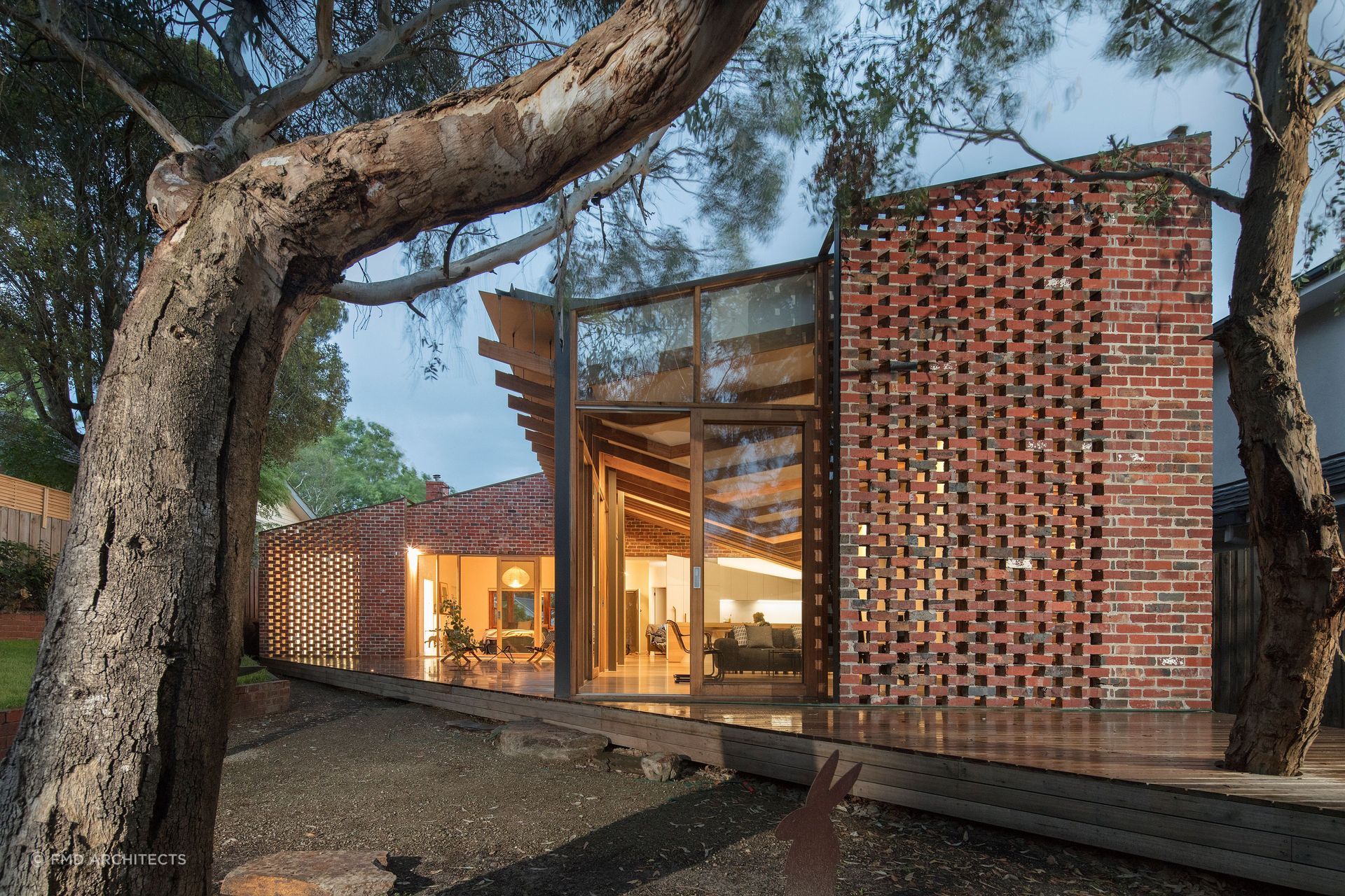 Brick veneer cladding is often sold in the form of a brick tile or individual bricks. Featured project: Old Be-al. Photography by: John Gollings.