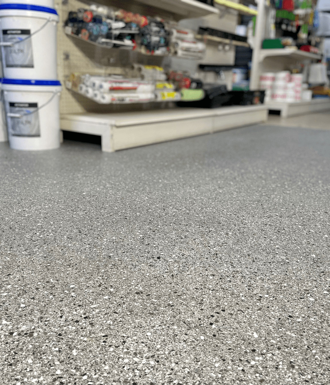 Natural Stone Flake is ideal for both commercial and residential floors.