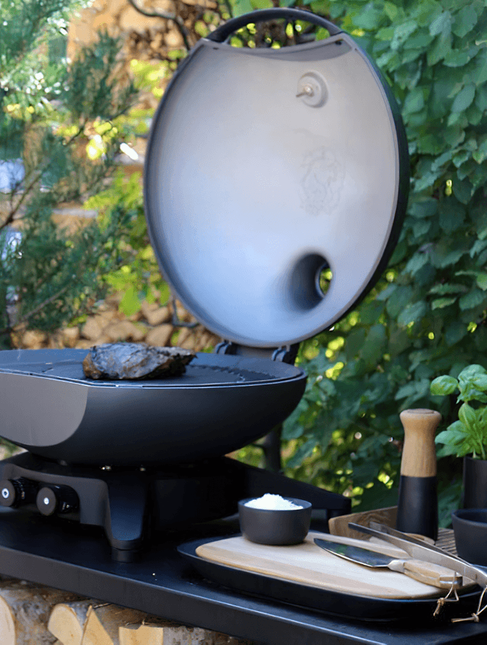 A natural gas grill is easy to light and quick to heat. Featured product: Forno Gas Medio