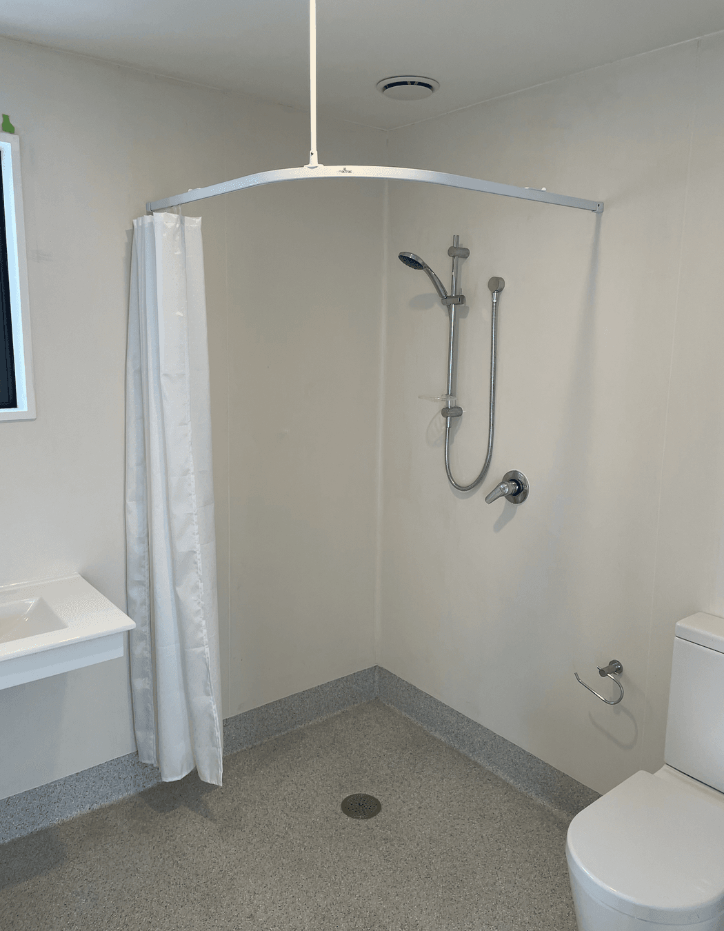 Bathrooms are often a key area of focus when designing an accessible home. Jade Architecture's approach is to listen to what the client needs and deliver this with consideration given to both the usability and feeling of the space.